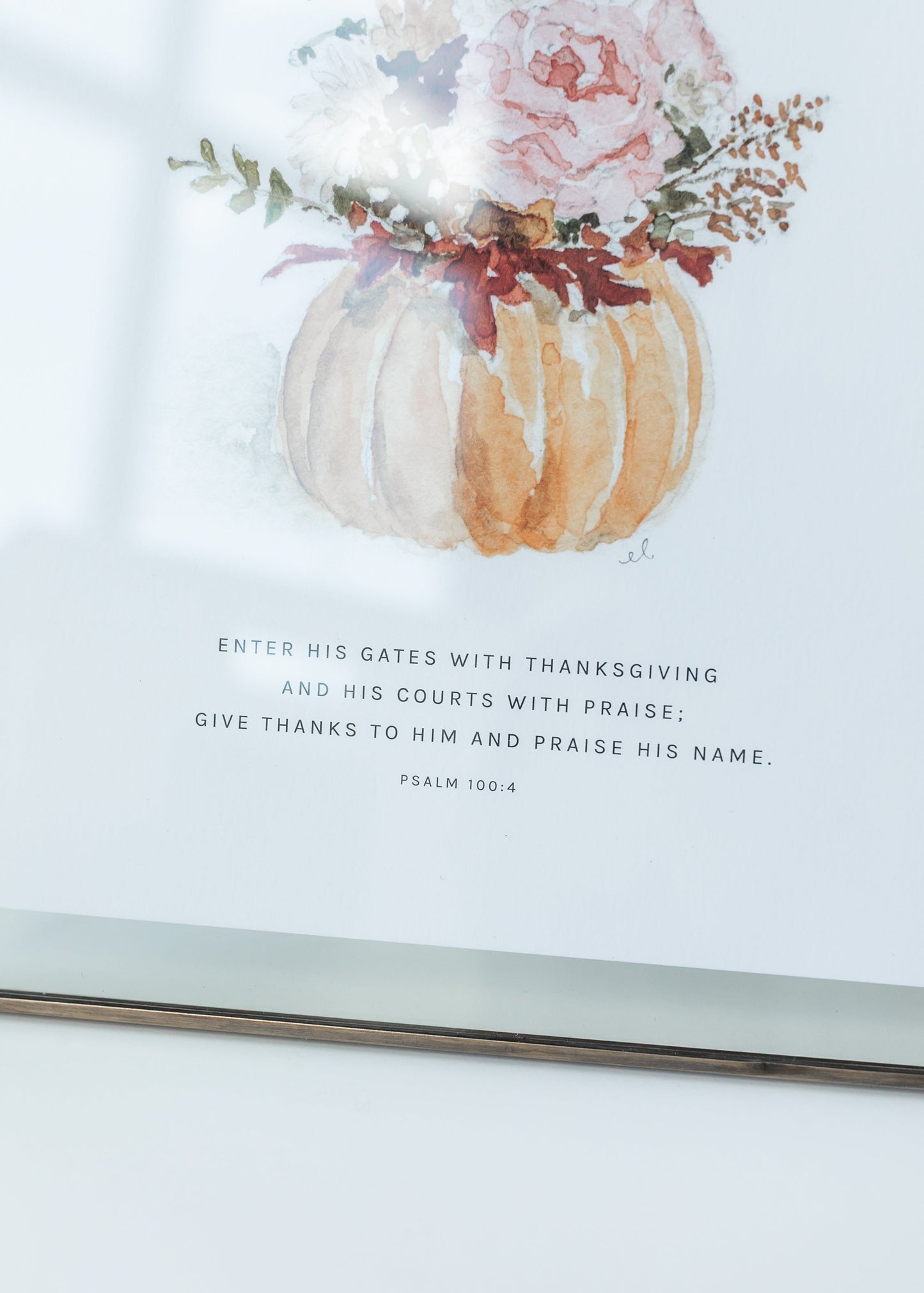 Emily Lex Studio Pumpkin Bouquet Scripture Print - FINAL SALE