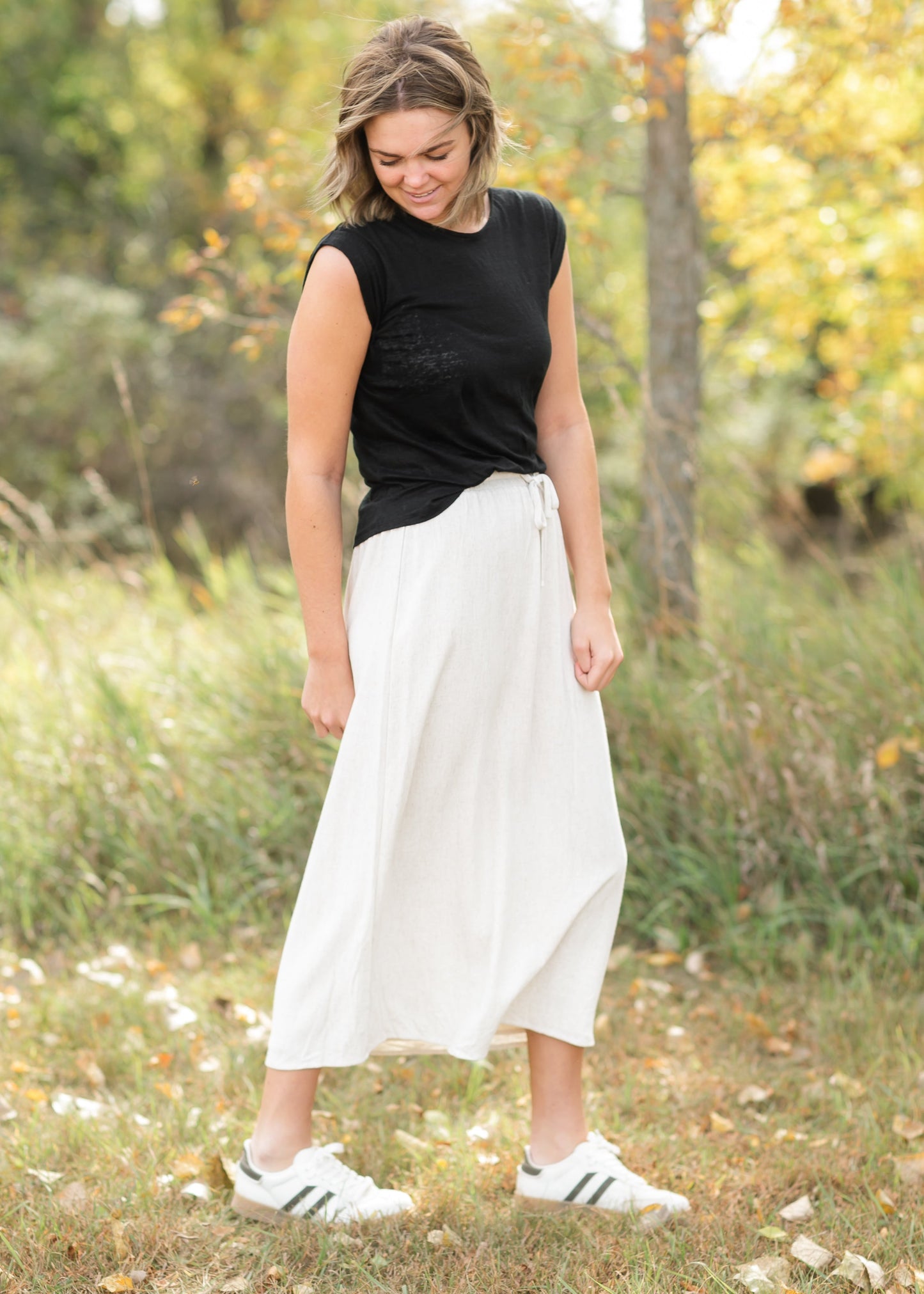 Essential Slub Cotton Cap Sleeve Top - FINAL SALE