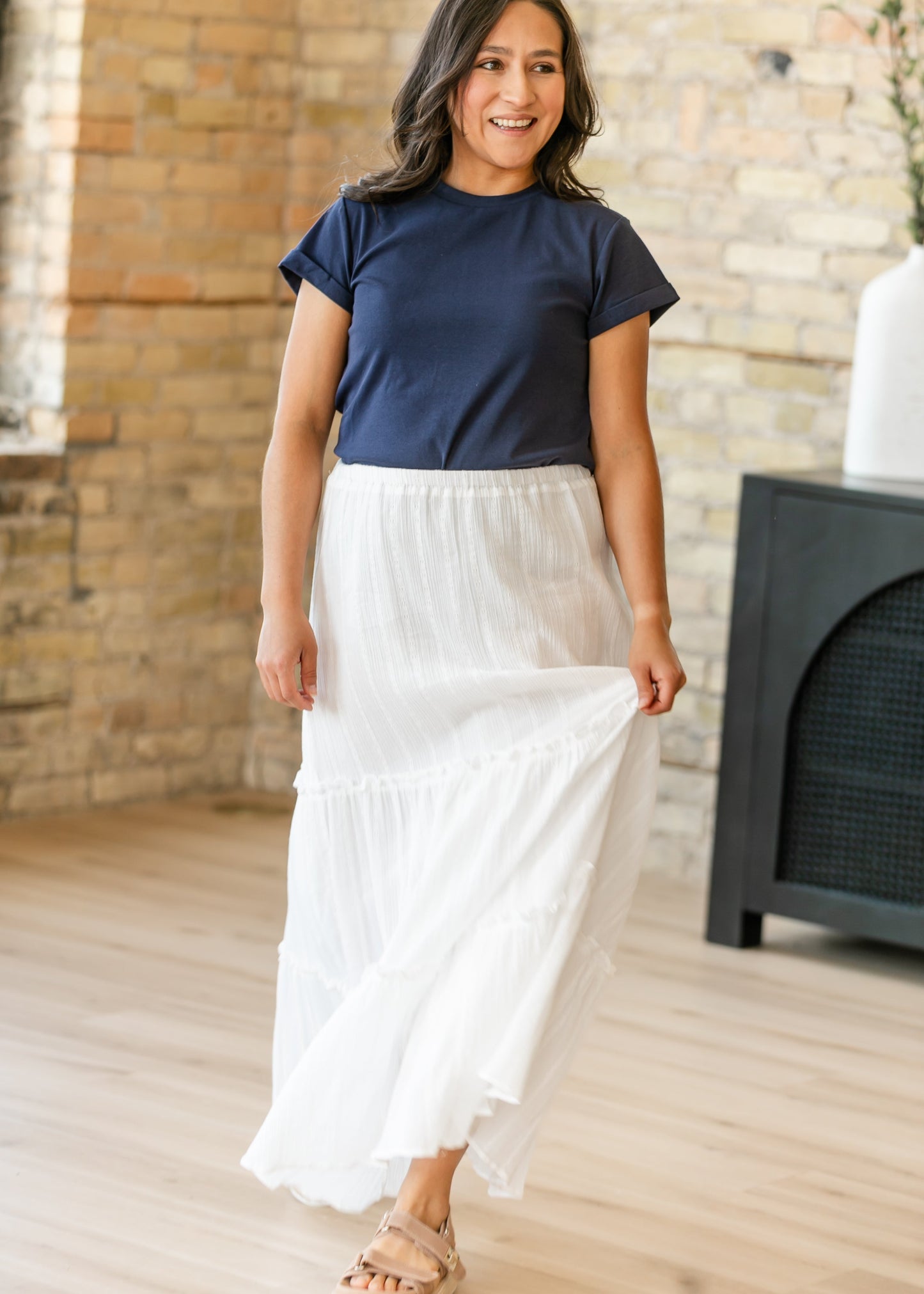 Essential Navy Short Sleeve Basic T-shirt