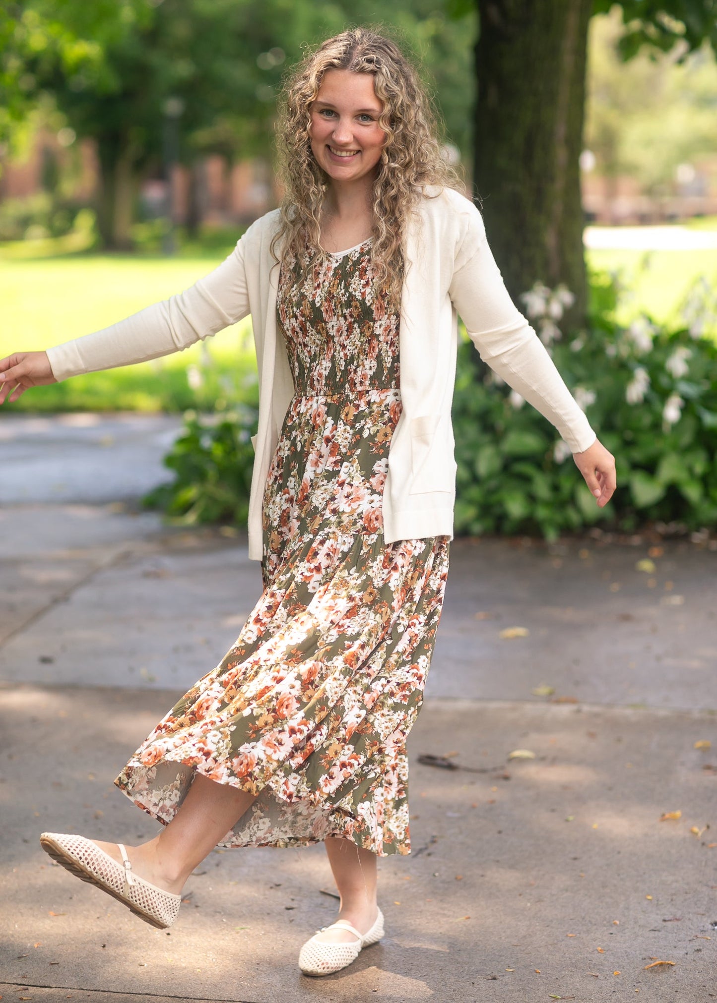Essential Cream Soft Cardigan 27"