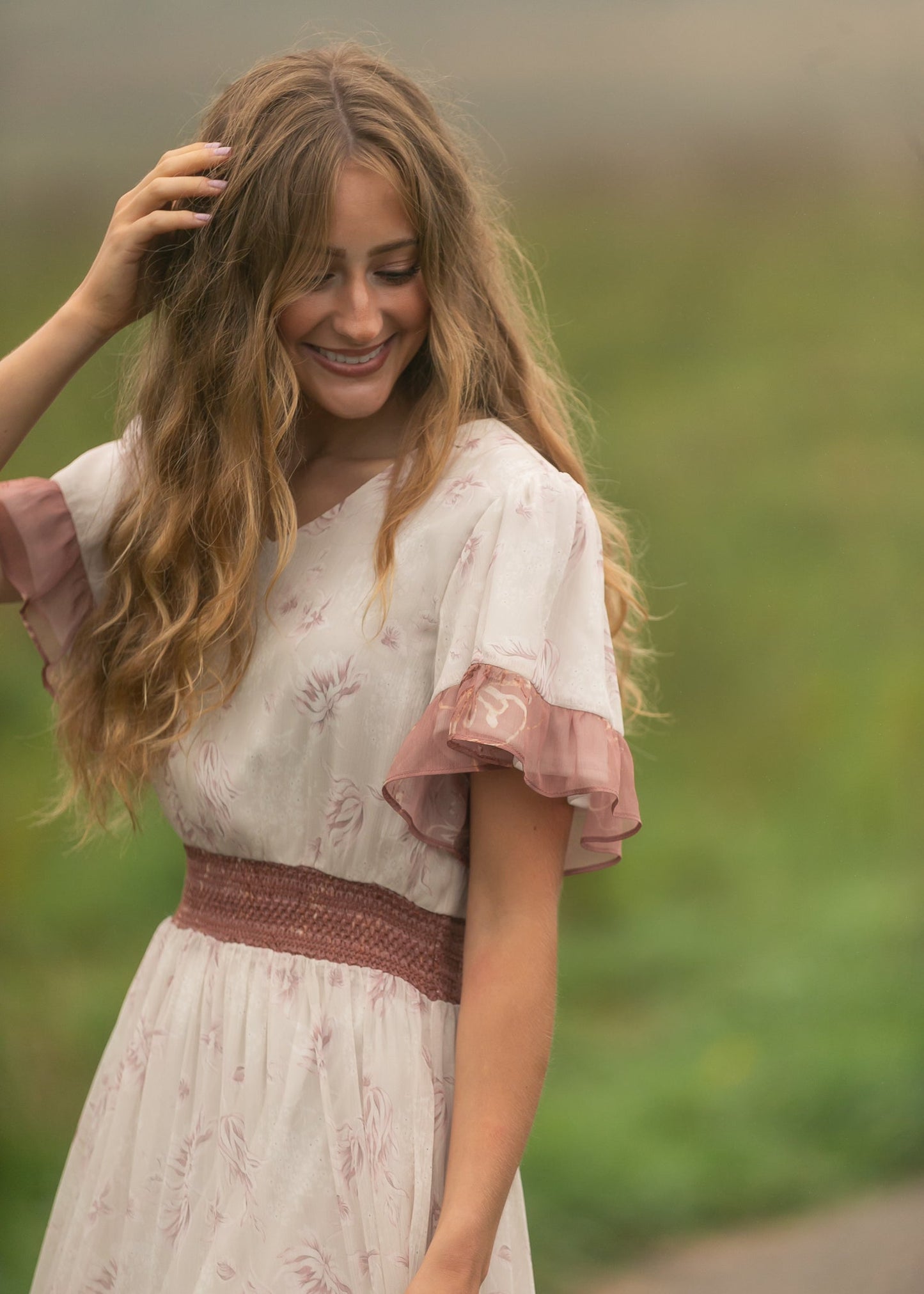 Estelle Pink Floral Maxi Dress