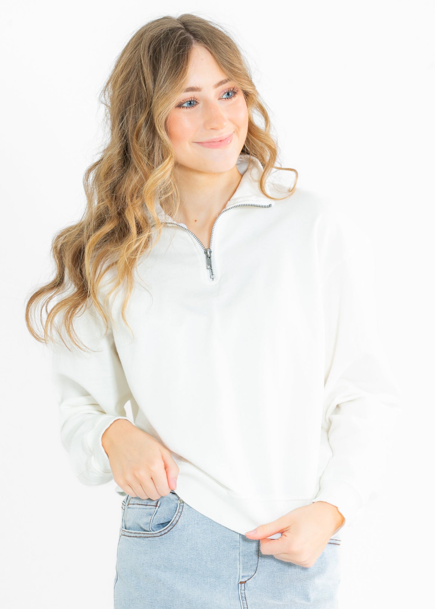 Farah Half Zip Long Sleeve Sweatshirt - FINAL SALE
