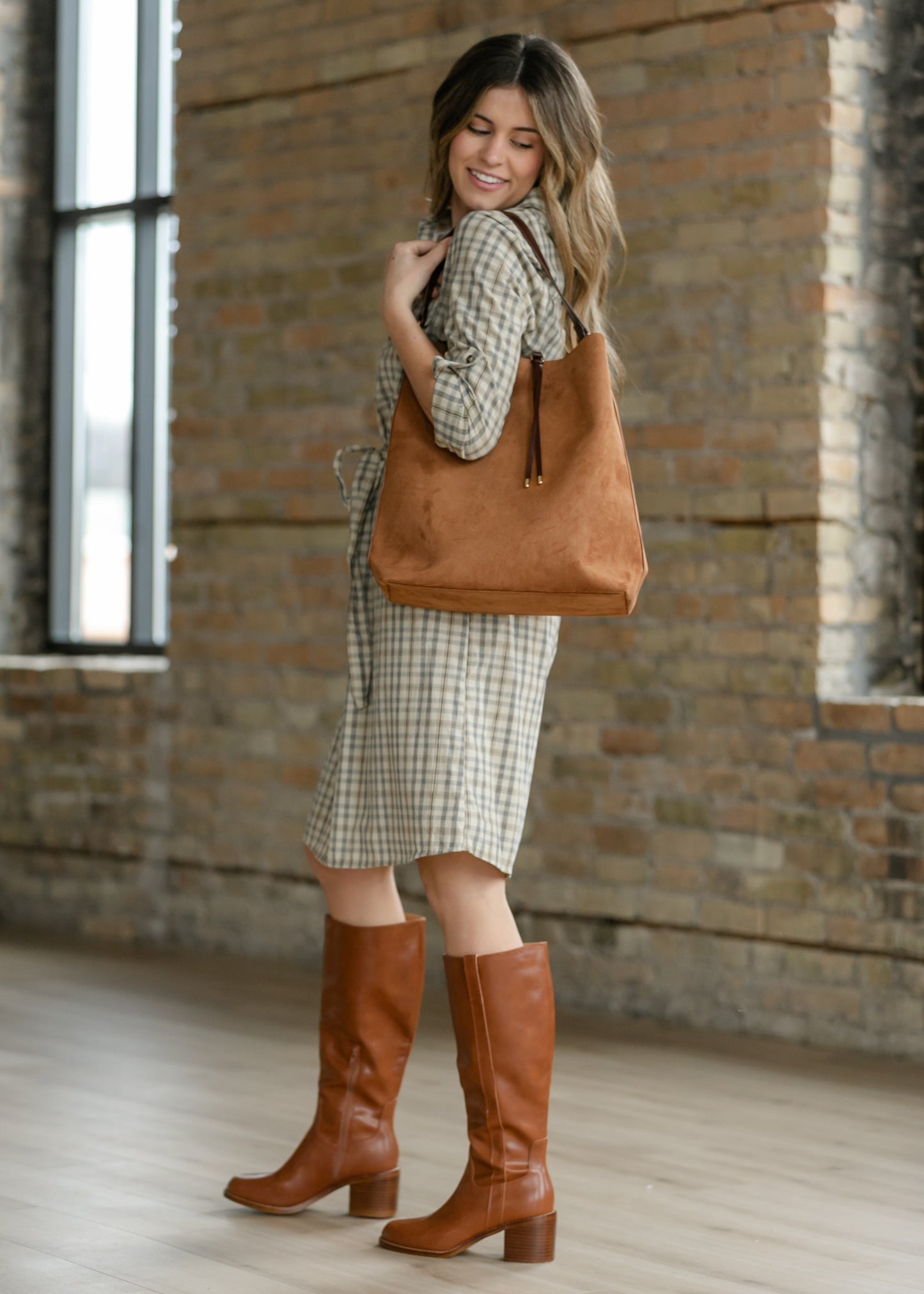 Felecity Cognac Hobo Bag