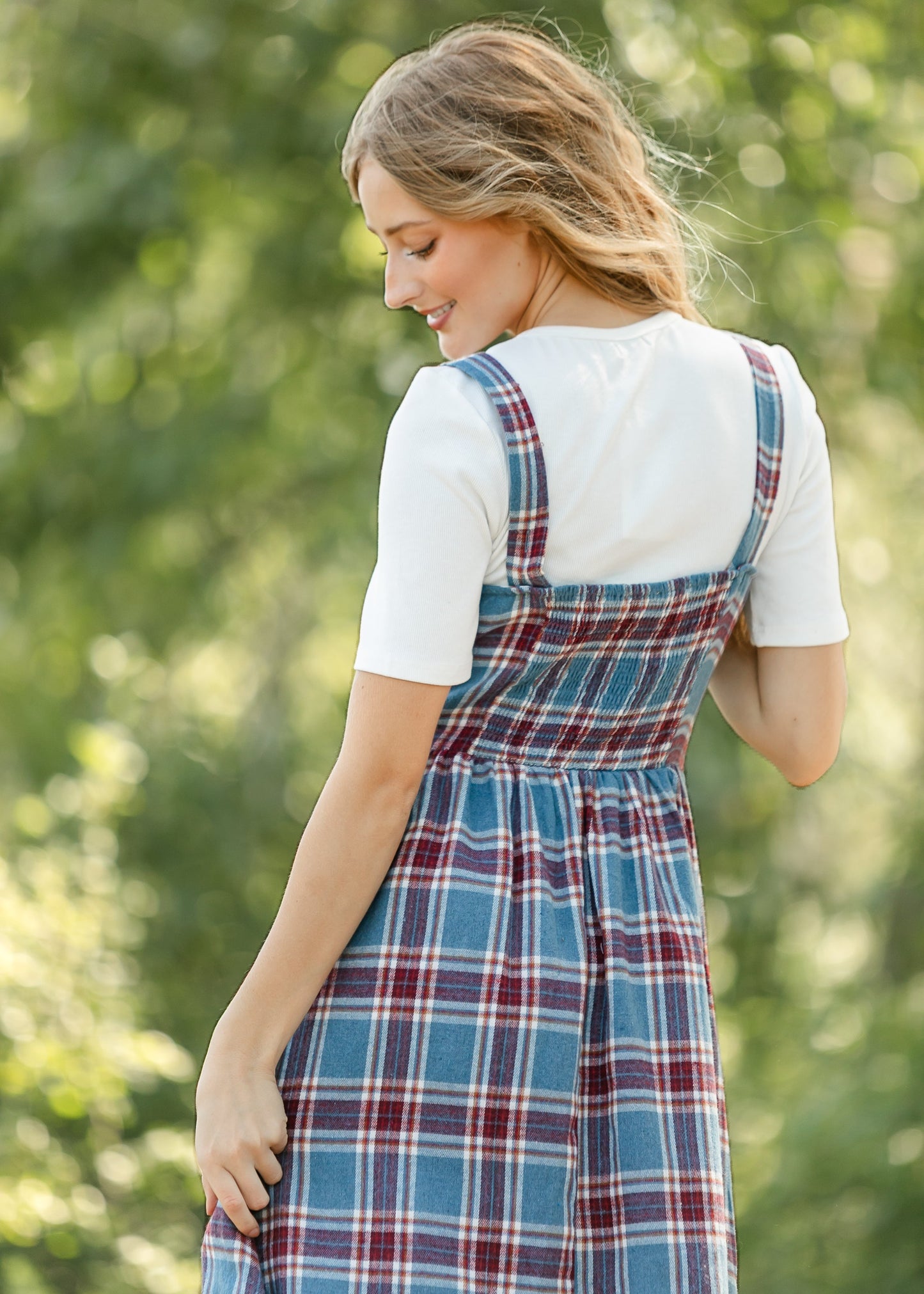 Flannel Cure Milkmaid Midi Dress - FINAL SALE