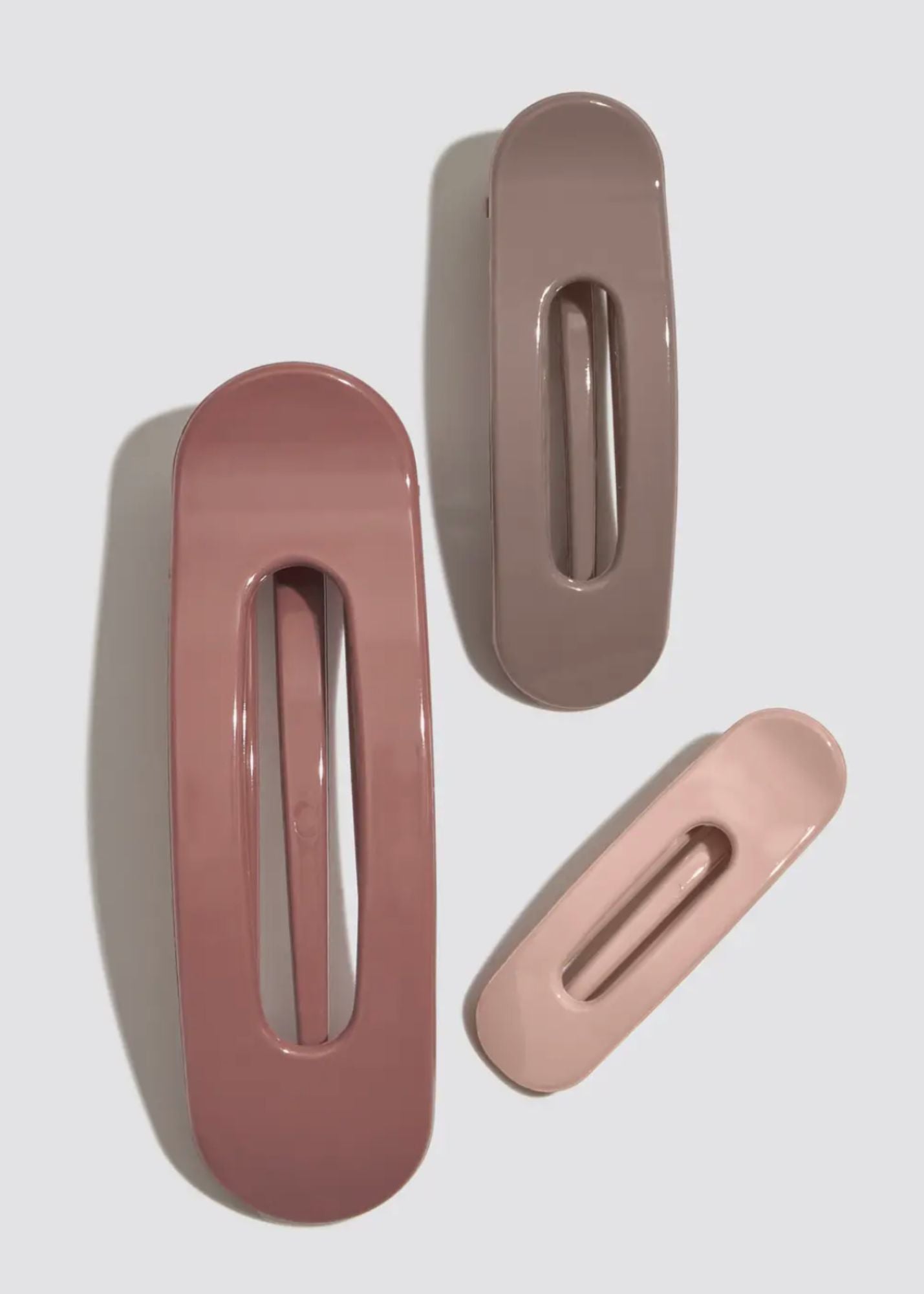 Kitsch™ Flat Lay Claw Clip 3pc Flat Ultra Glossy