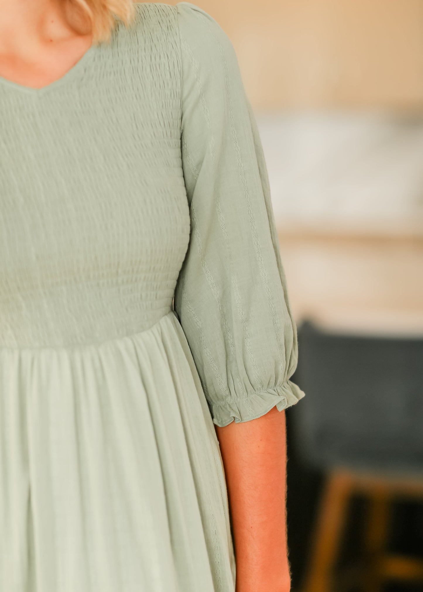 Flora Smocked Midi Dress - FINAL SALE