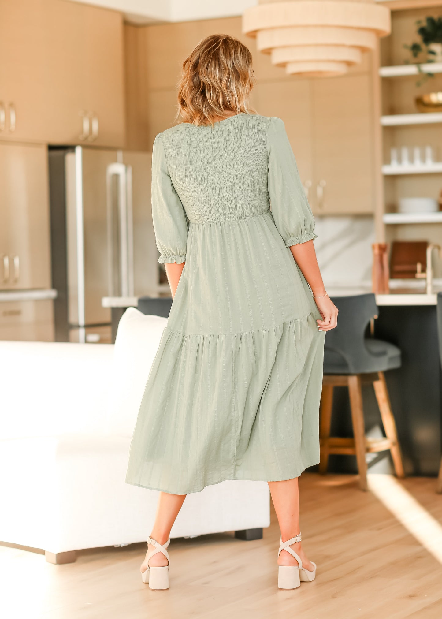 Flora Smocked Midi Dress - FINAL SALE