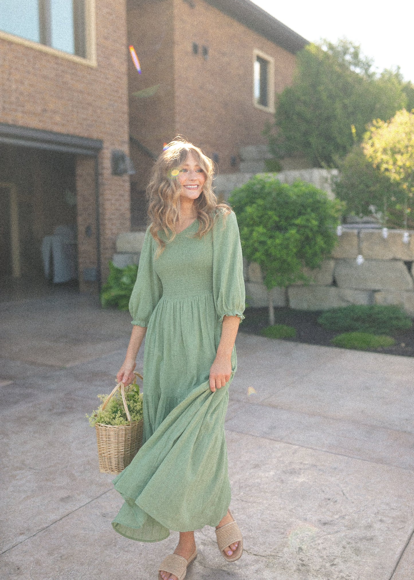 Flora Smocked Midi Dress - FINAL SALE