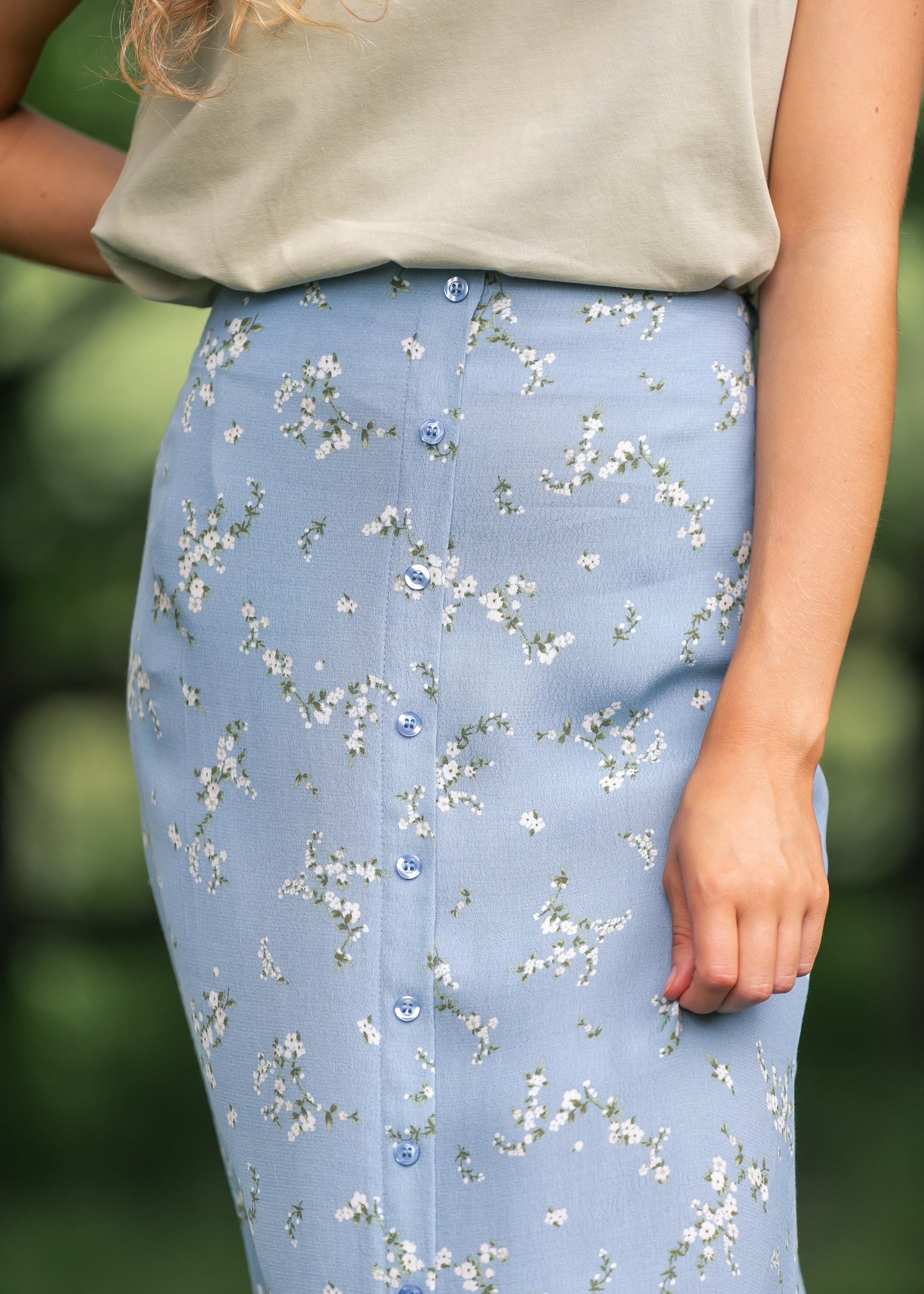 Floral Button Down Maxi Skirt - FINAL SALE