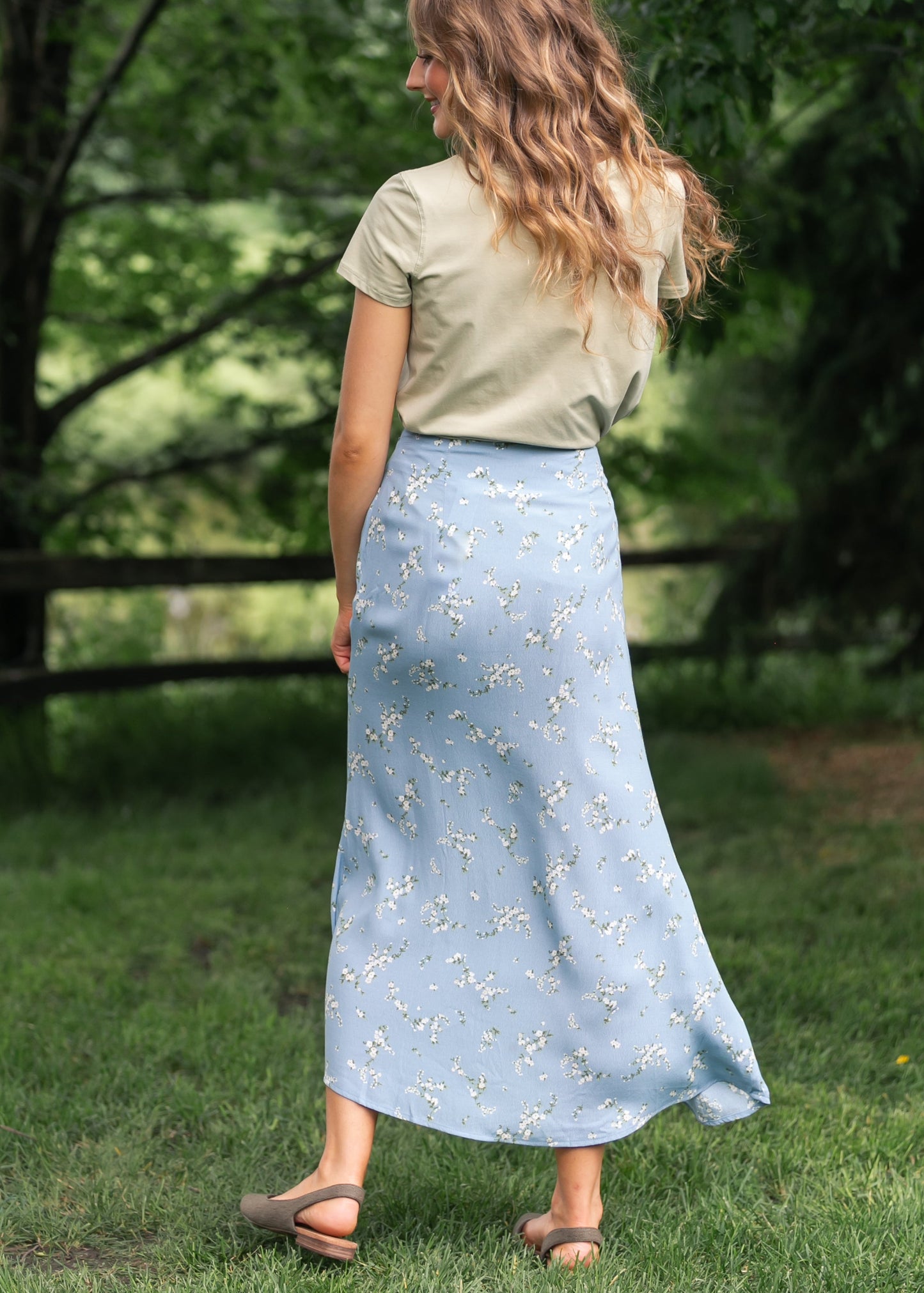 Floral Button Down Maxi Skirt - FINAL SALE