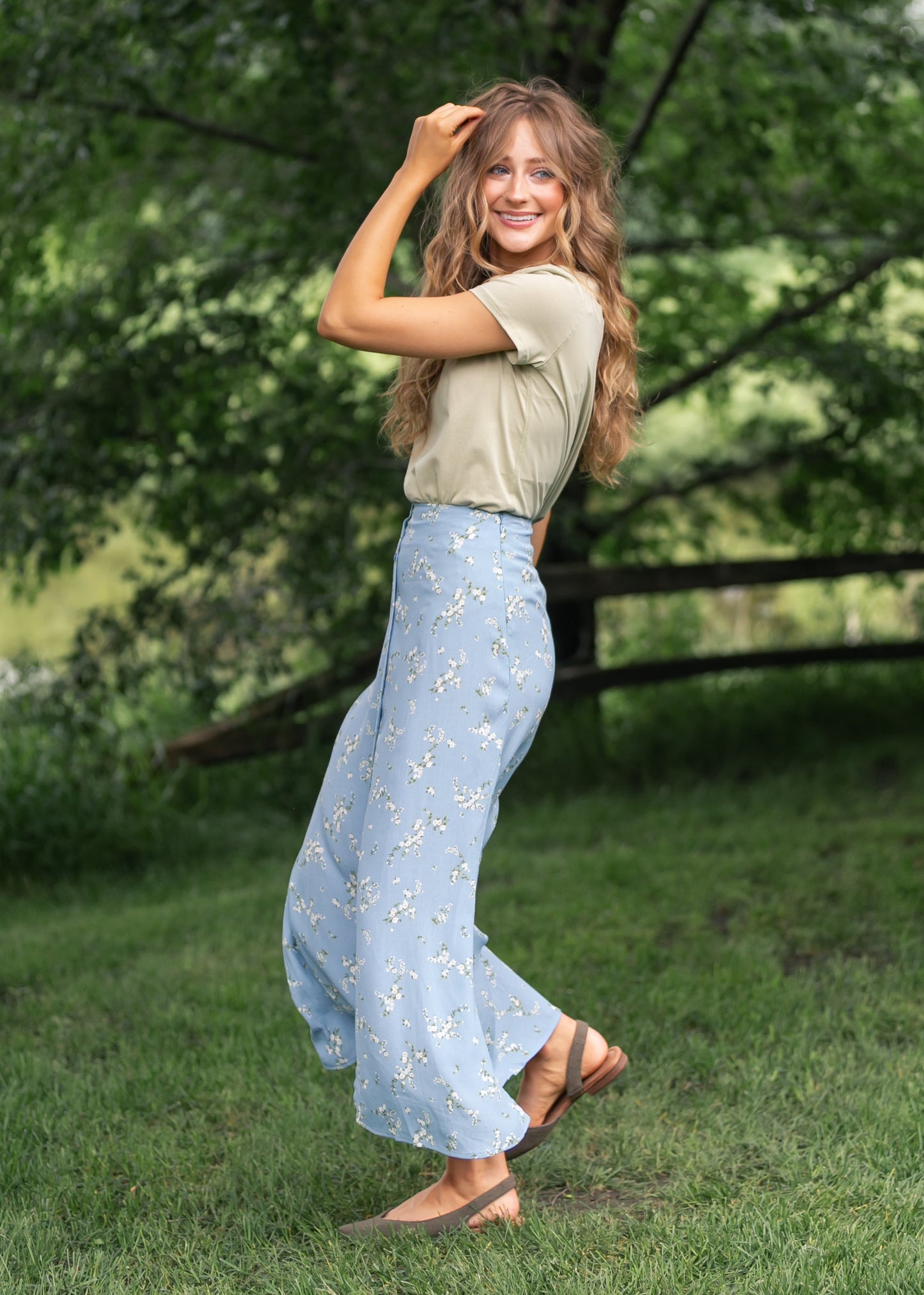 Floral Button Down Maxi Skirt - FINAL SALE