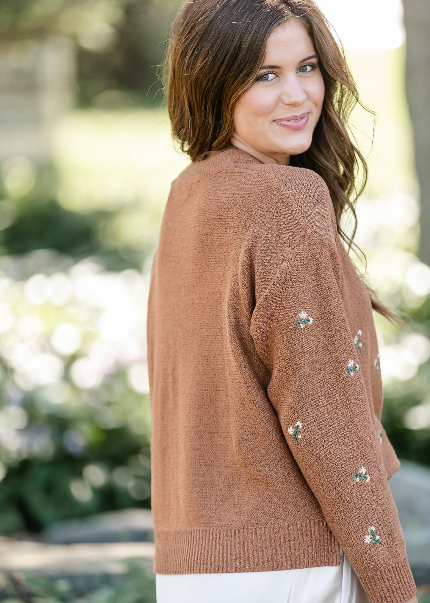 Floral Embroidered Sweater