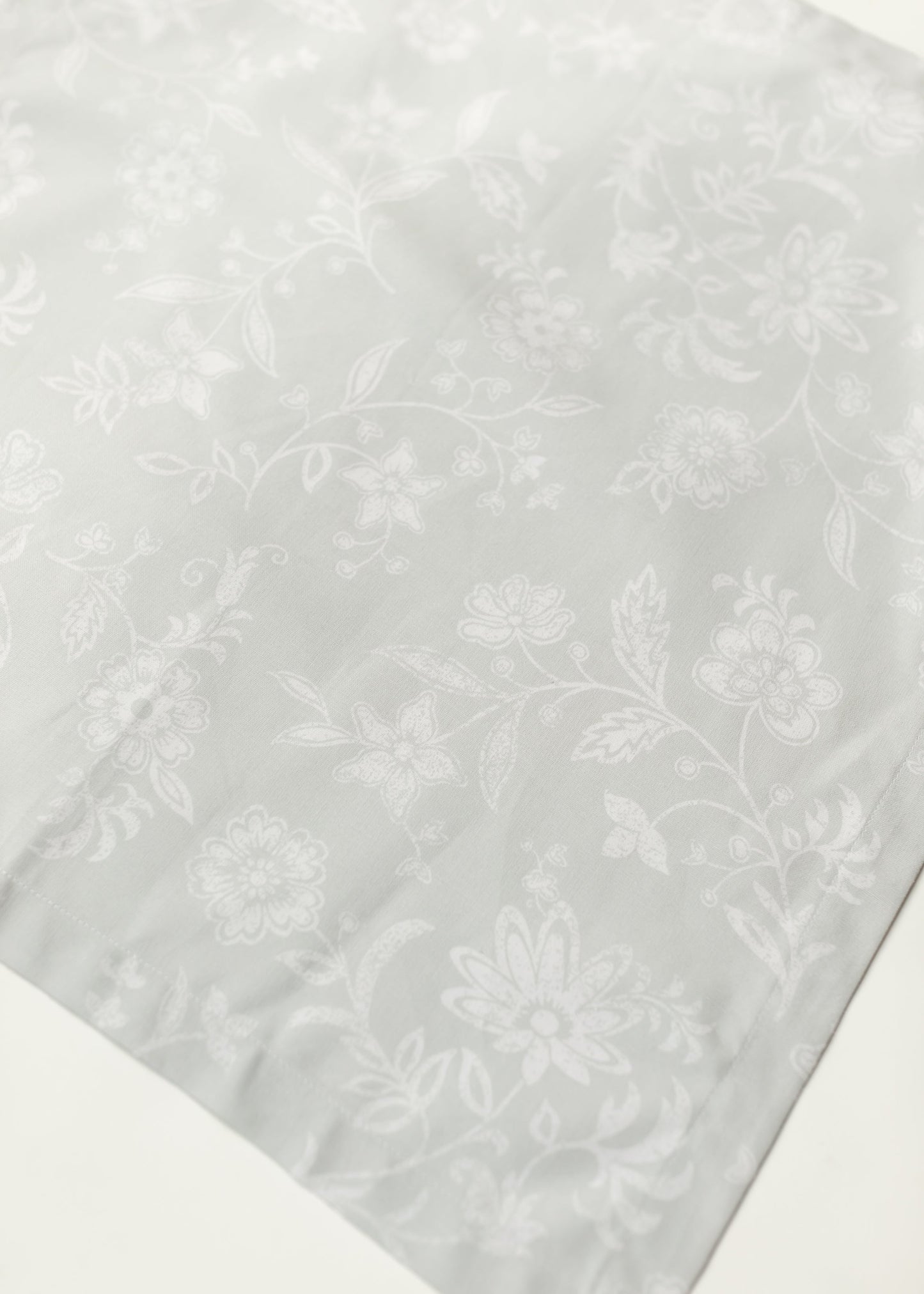 Floral Gray Cloth Napkins - FINAL SALE