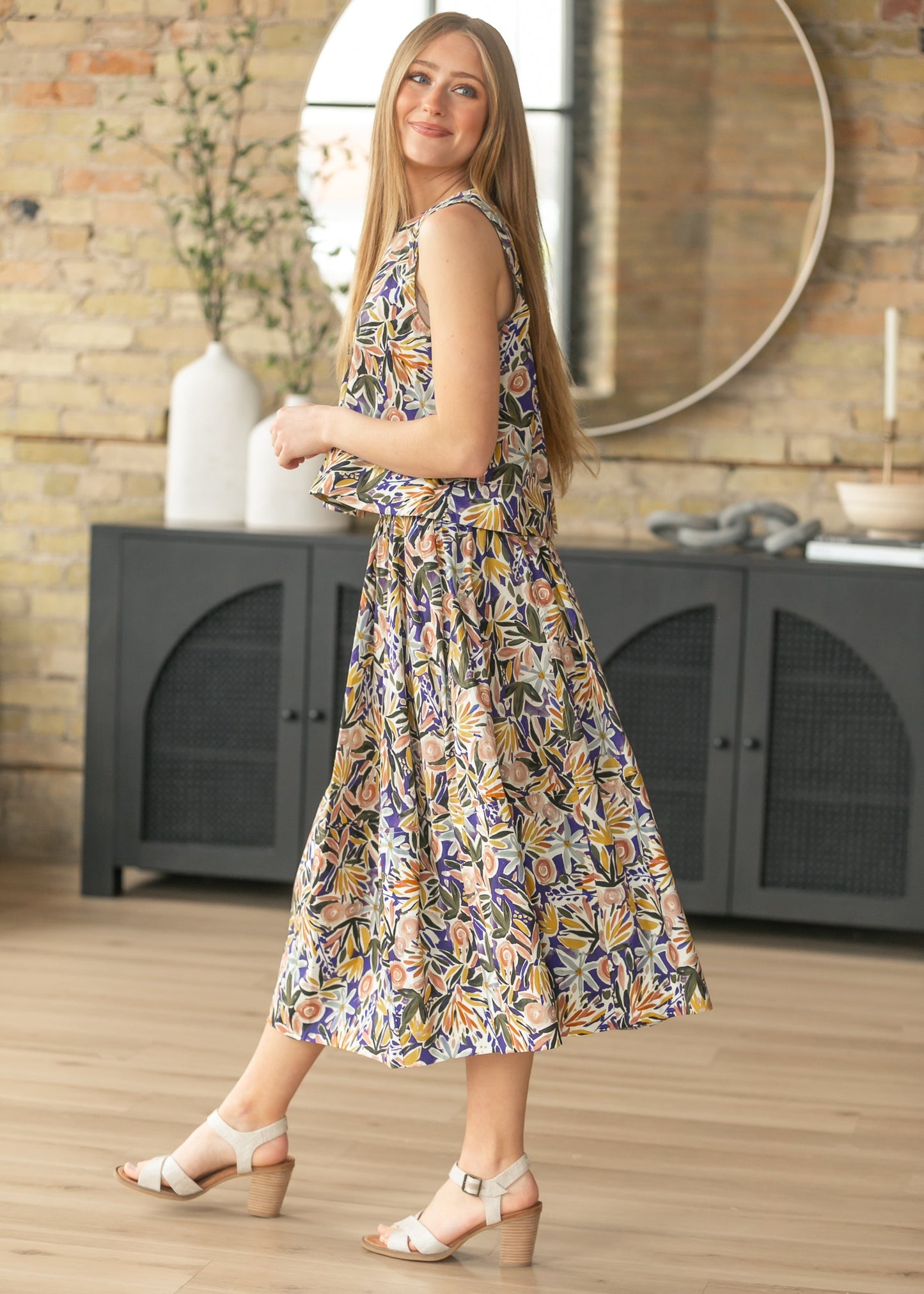 Floral Skirt Set