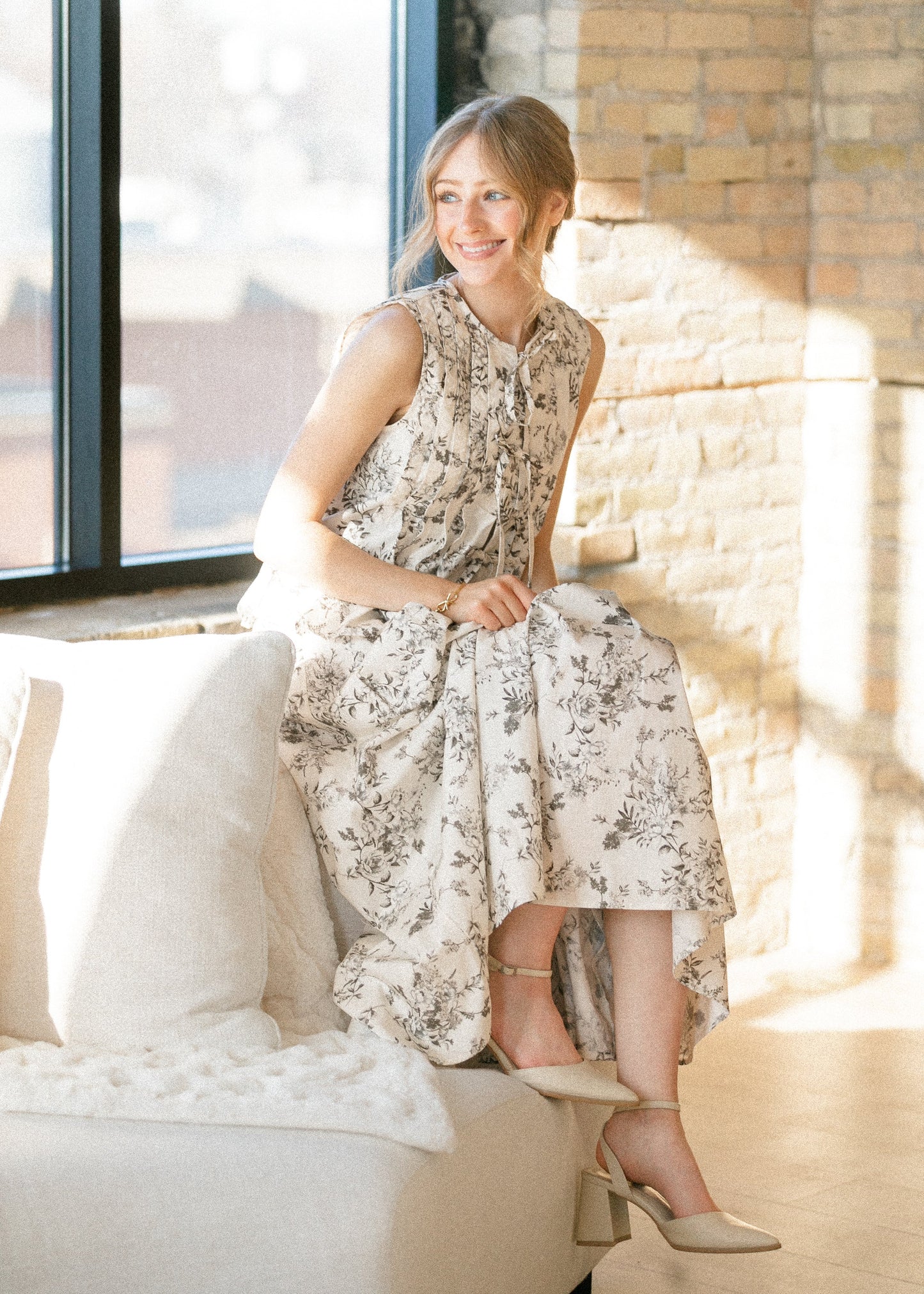 Floral Toile Skirt Set