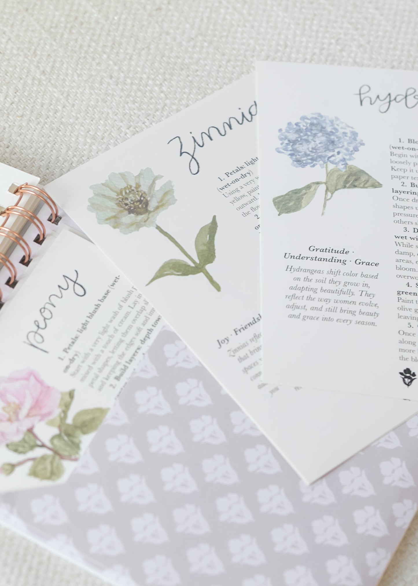 Floral Watercolor Workbook