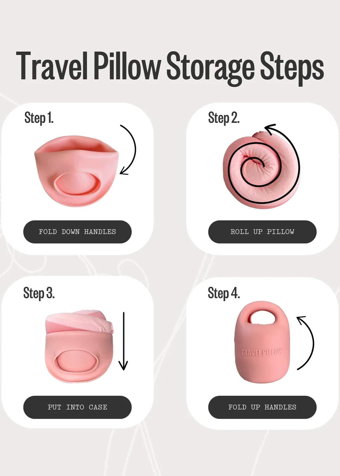 Foldable Memory Foam Travel Neck Pillow