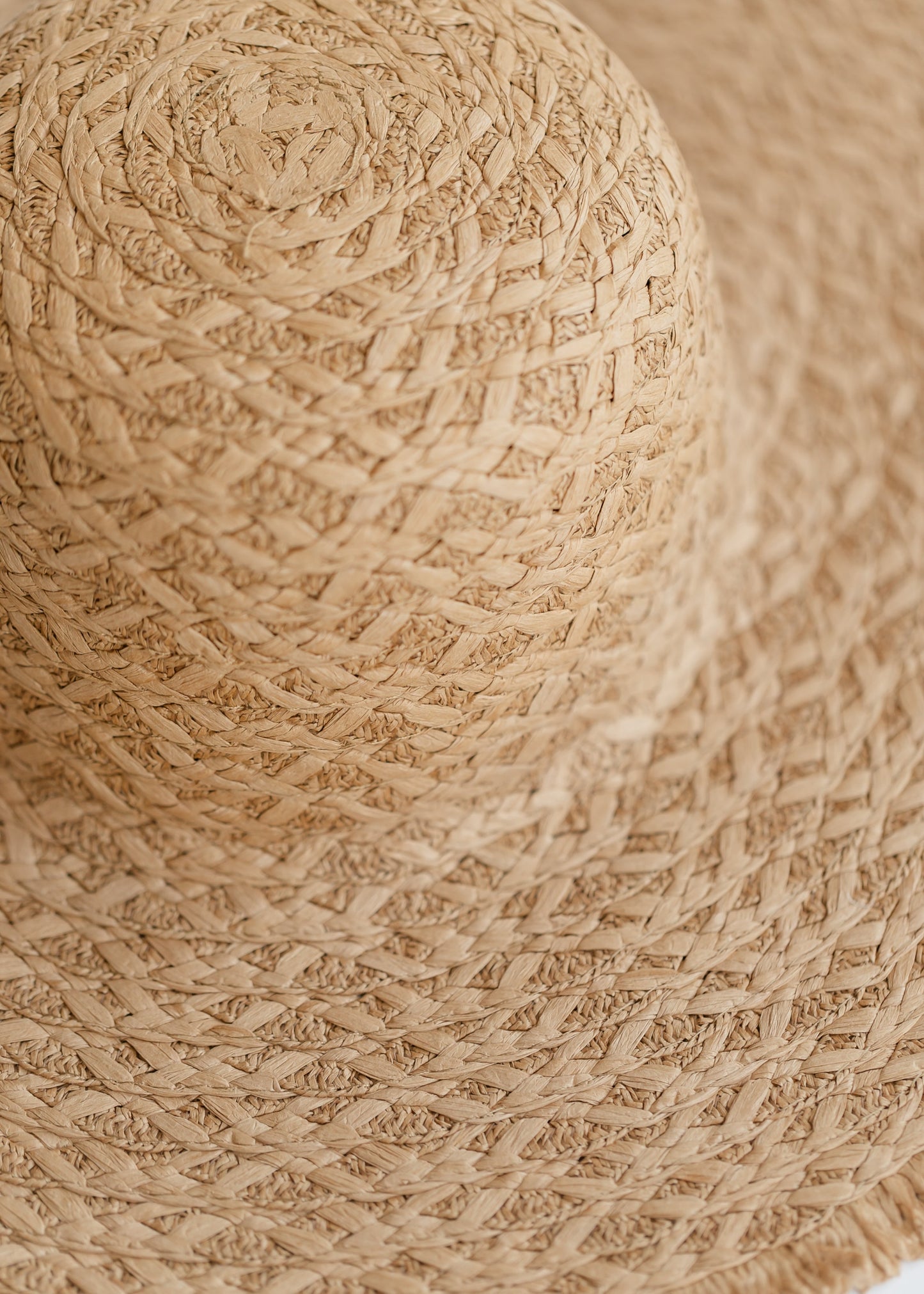 Frayed Straw Floppy Sun Hat - FINAL SALE