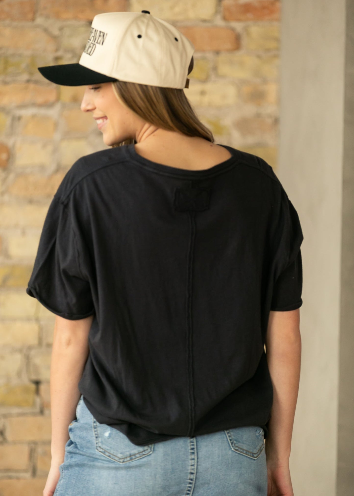 Free People® Black Nina Tee