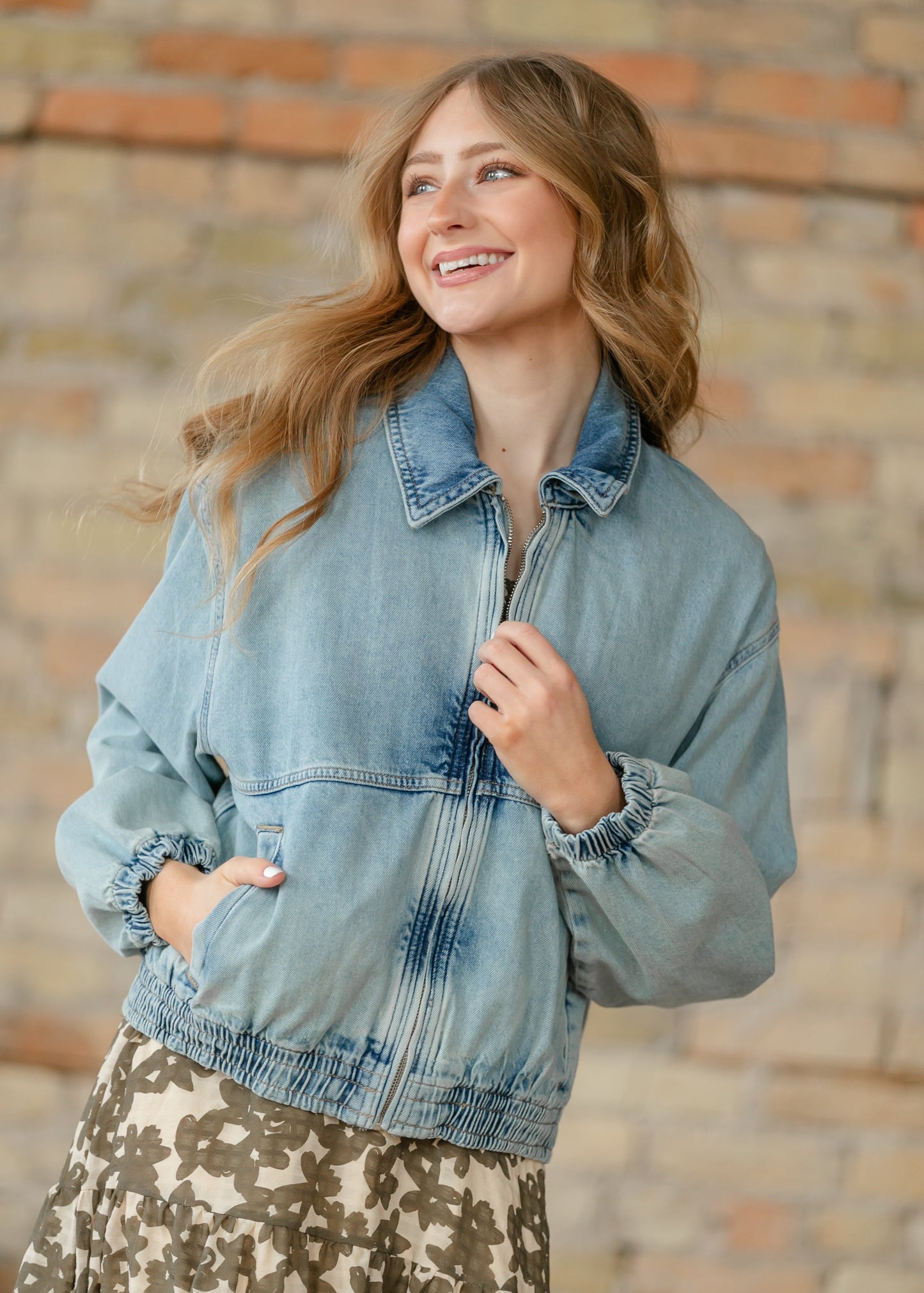 Free People® Denim Birdie Jacket
