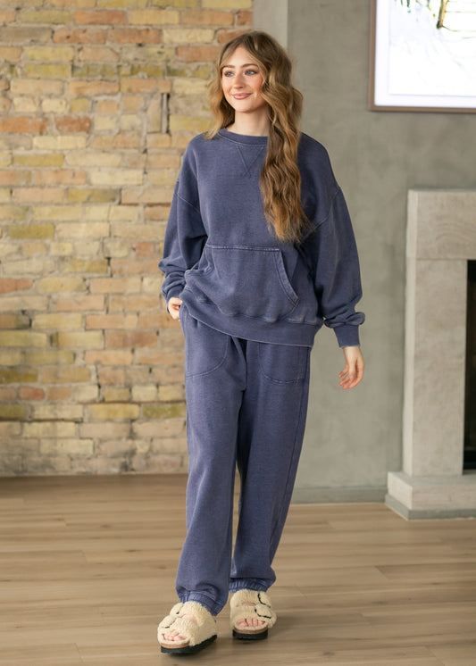 Free People® Navy Slow it Down Jogger
