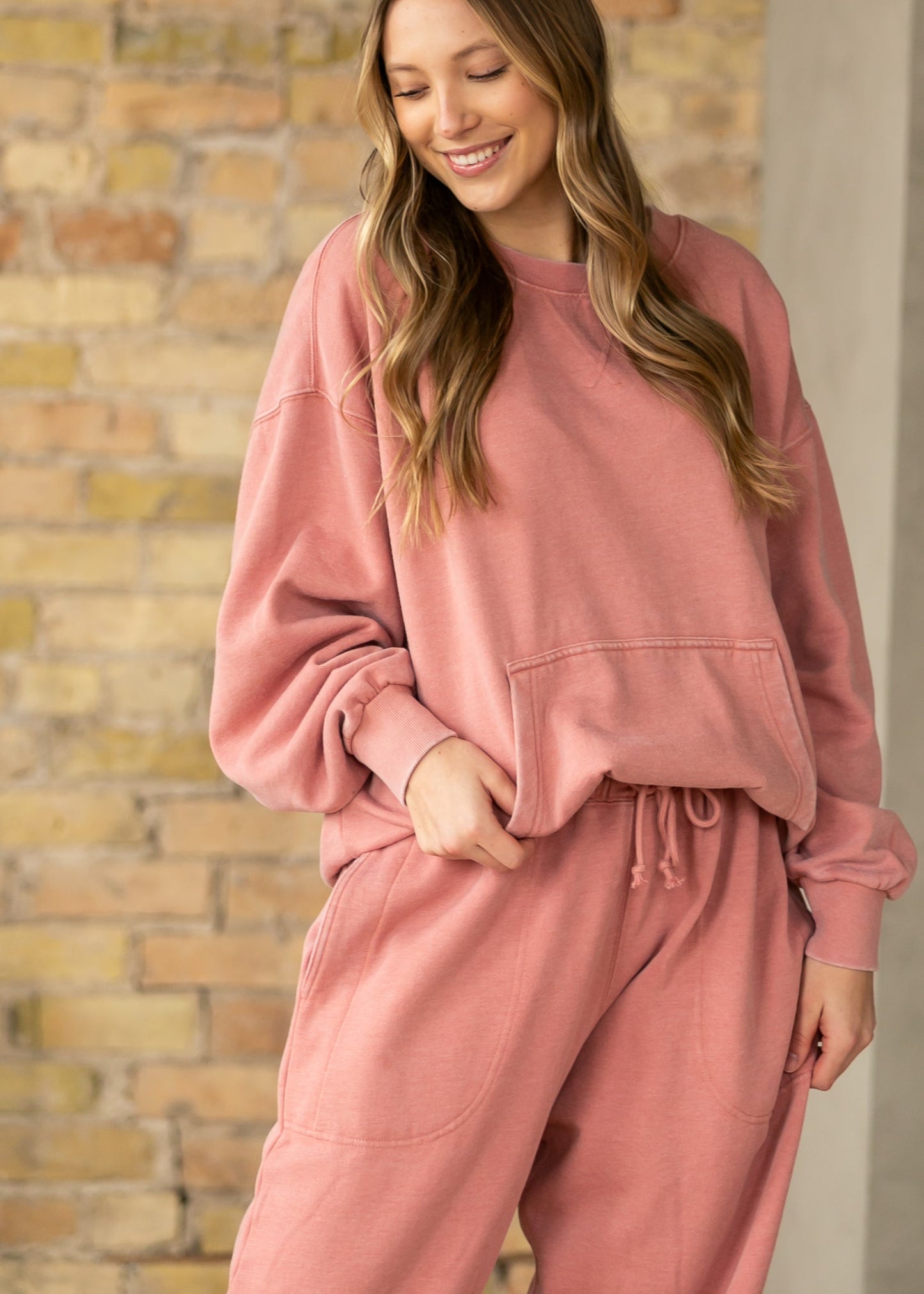 Free People® Rose Slow it Down Pullover