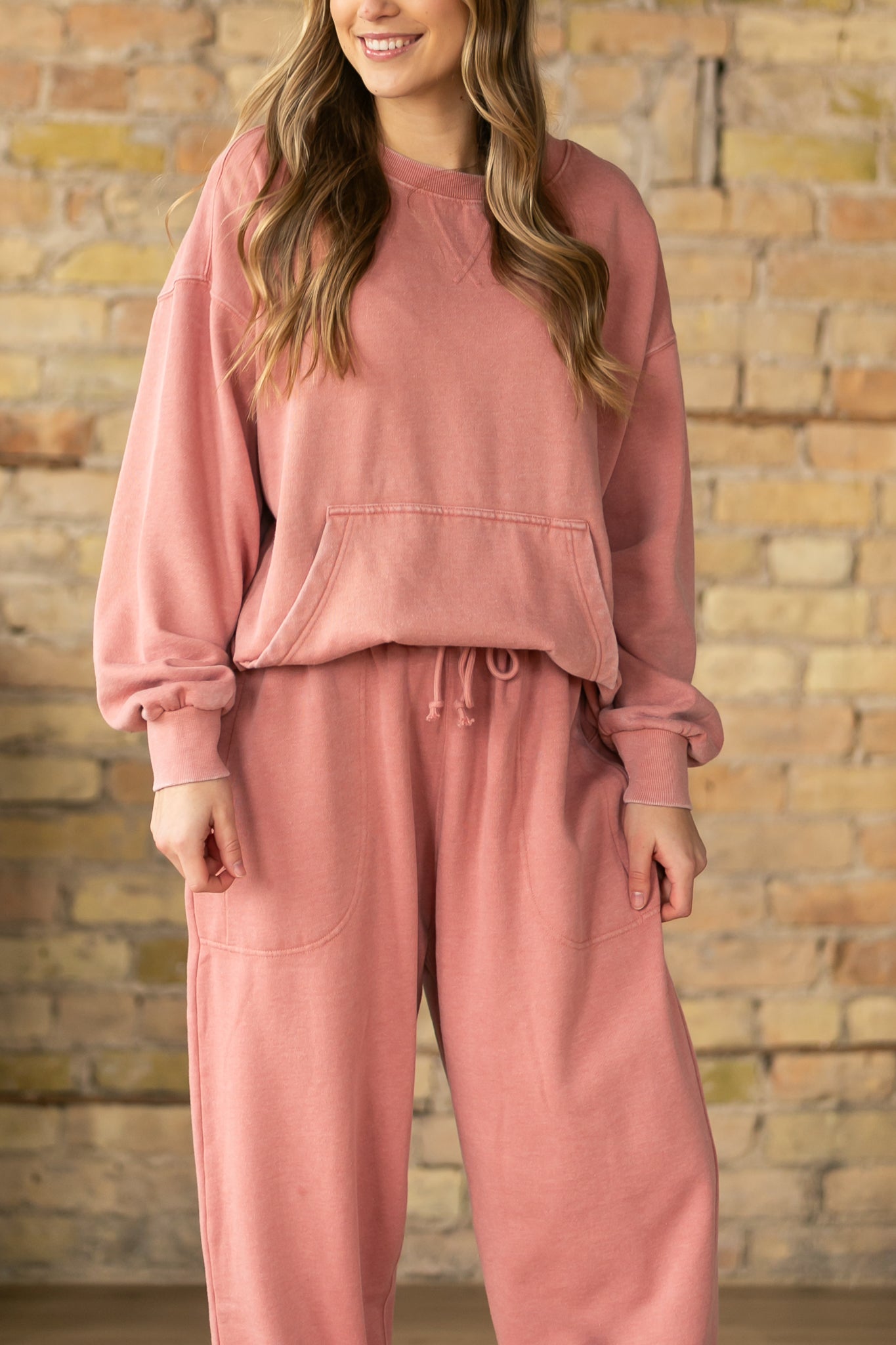 Free People® Rose Slow it Down Pullover