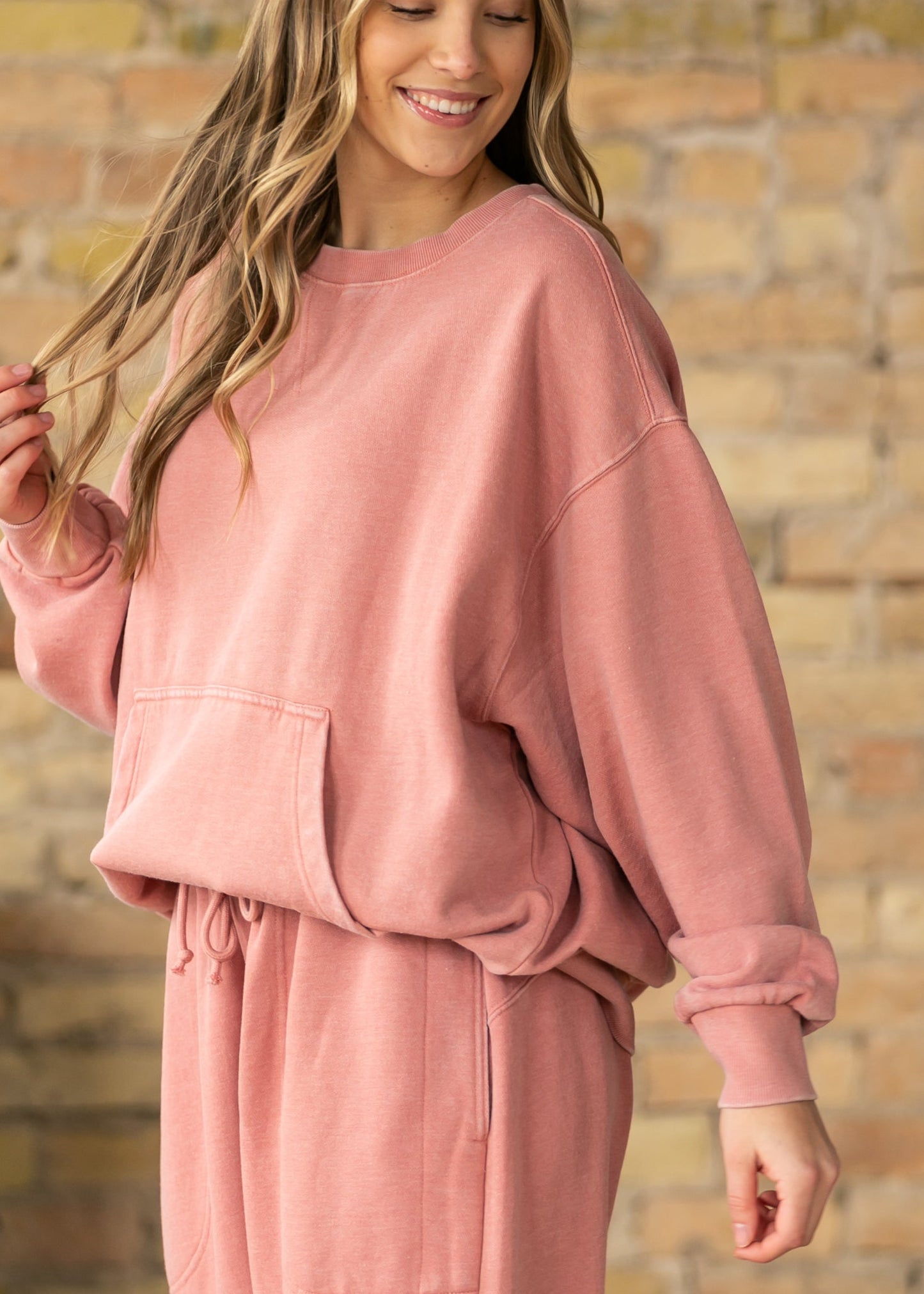 Free People® Rose Slow it Down Pullover