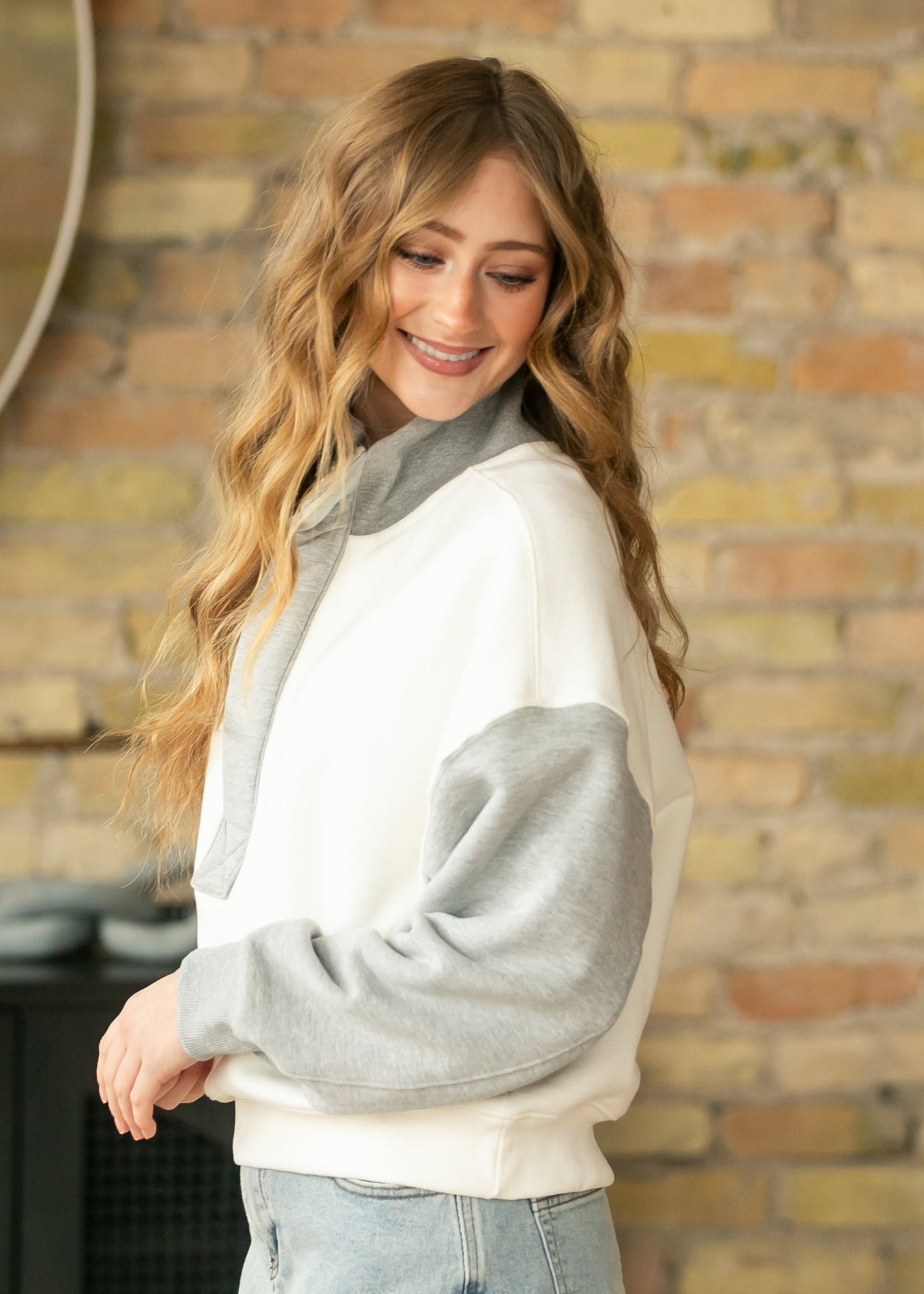 Free People® Timeless Color Block Pullover