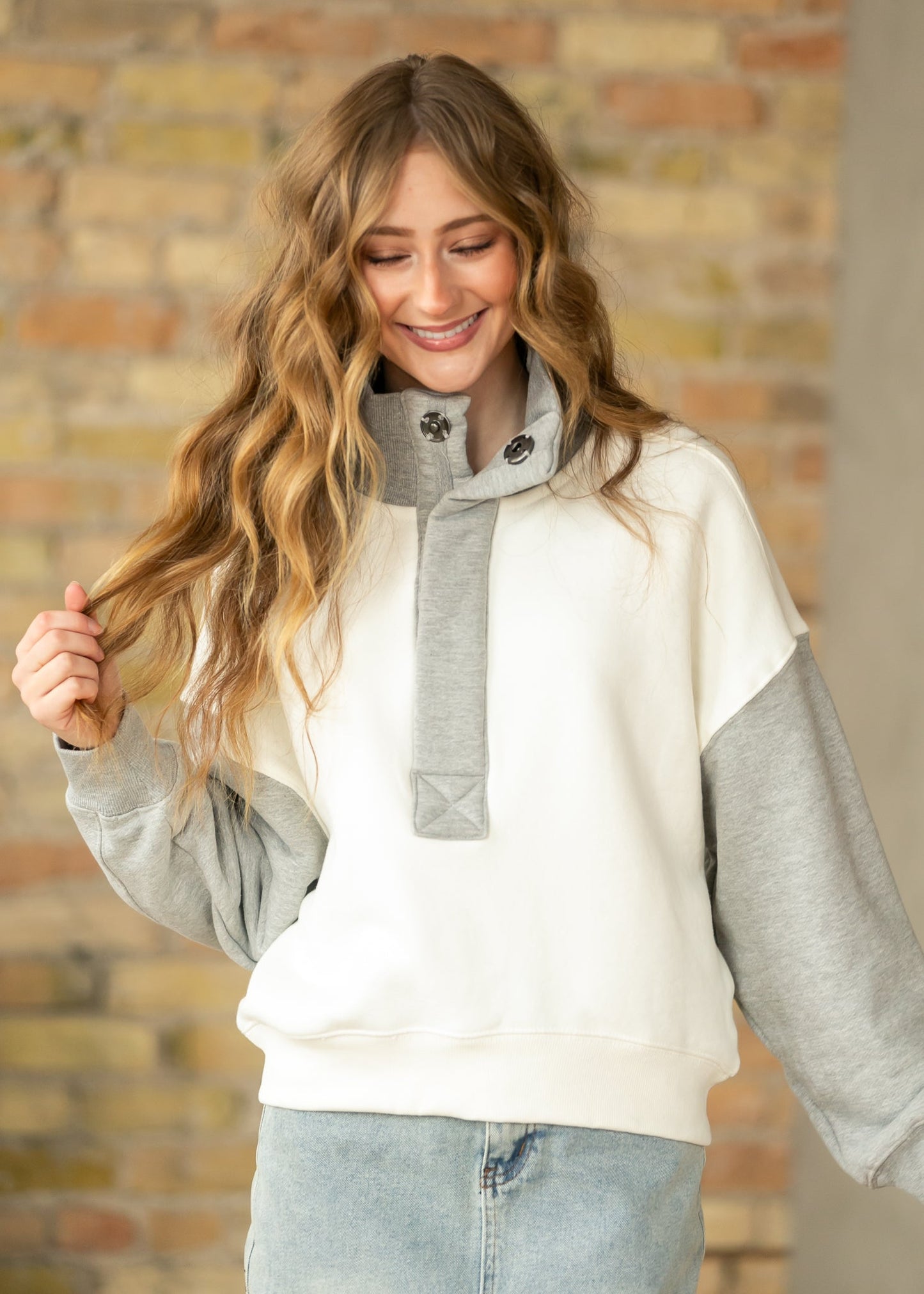 Free People® Timeless Color Block Pullover