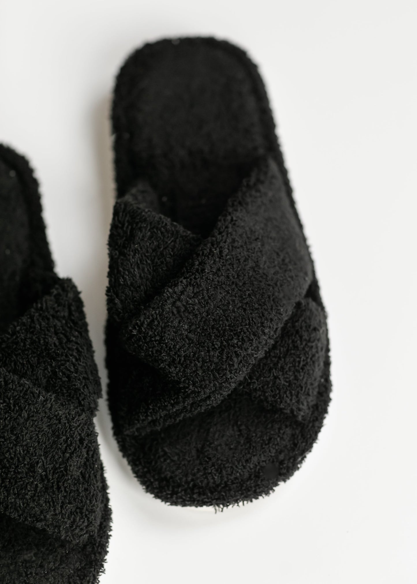 Fuzzy Criss Cross Slipper - FINAL SALE