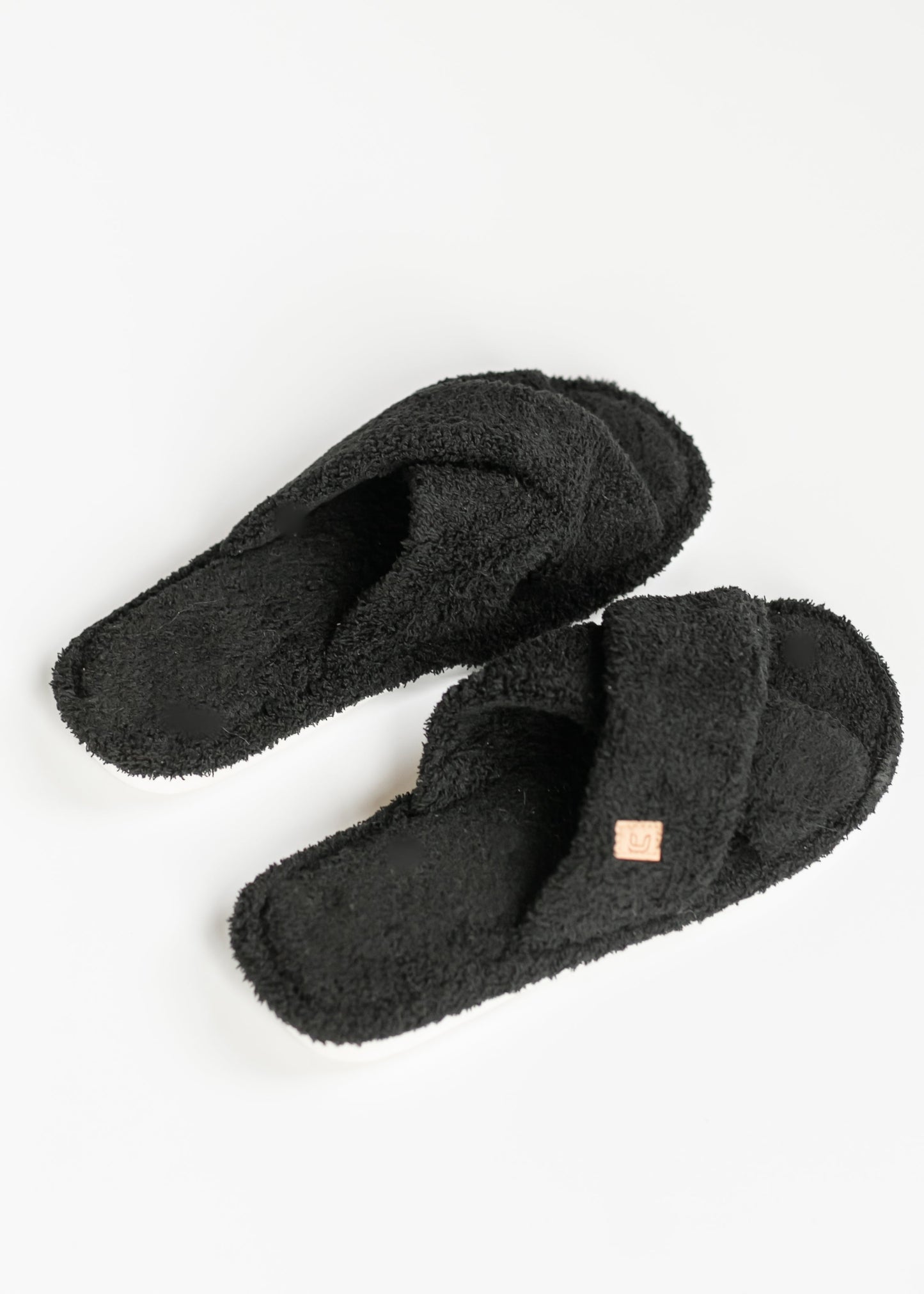 Fuzzy Criss Cross Slipper - FINAL SALE