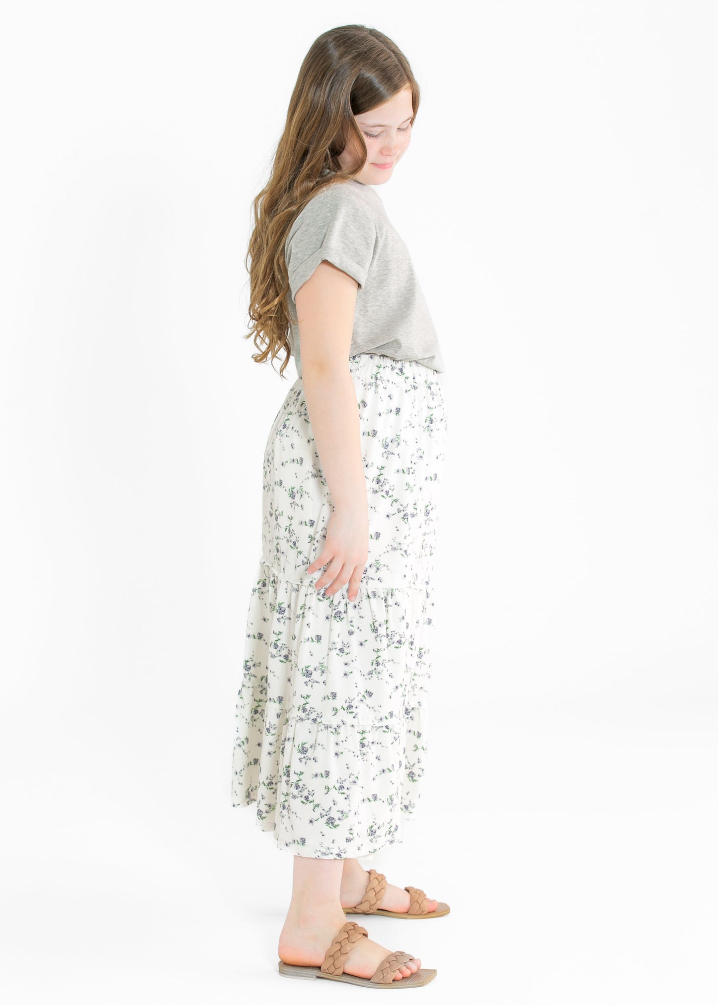 Girl's Lou Lou Tiered Peasant Skirt - FINAL SALE