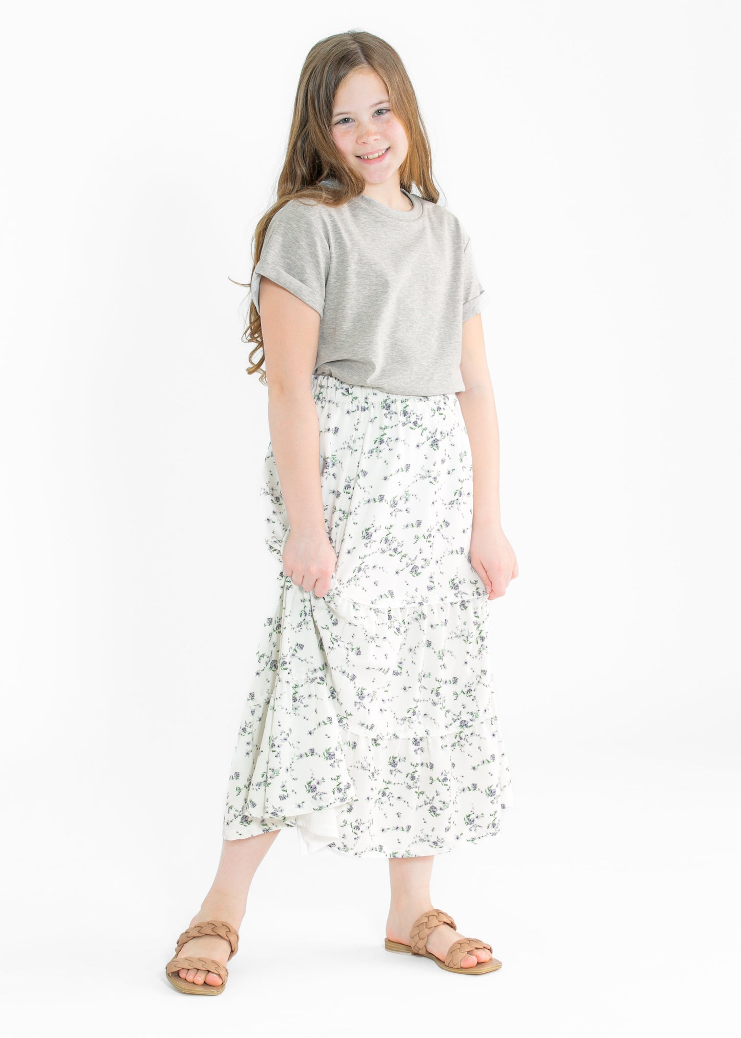 Girl's Lou Lou Tiered Peasant Skirt - FINAL SALE
