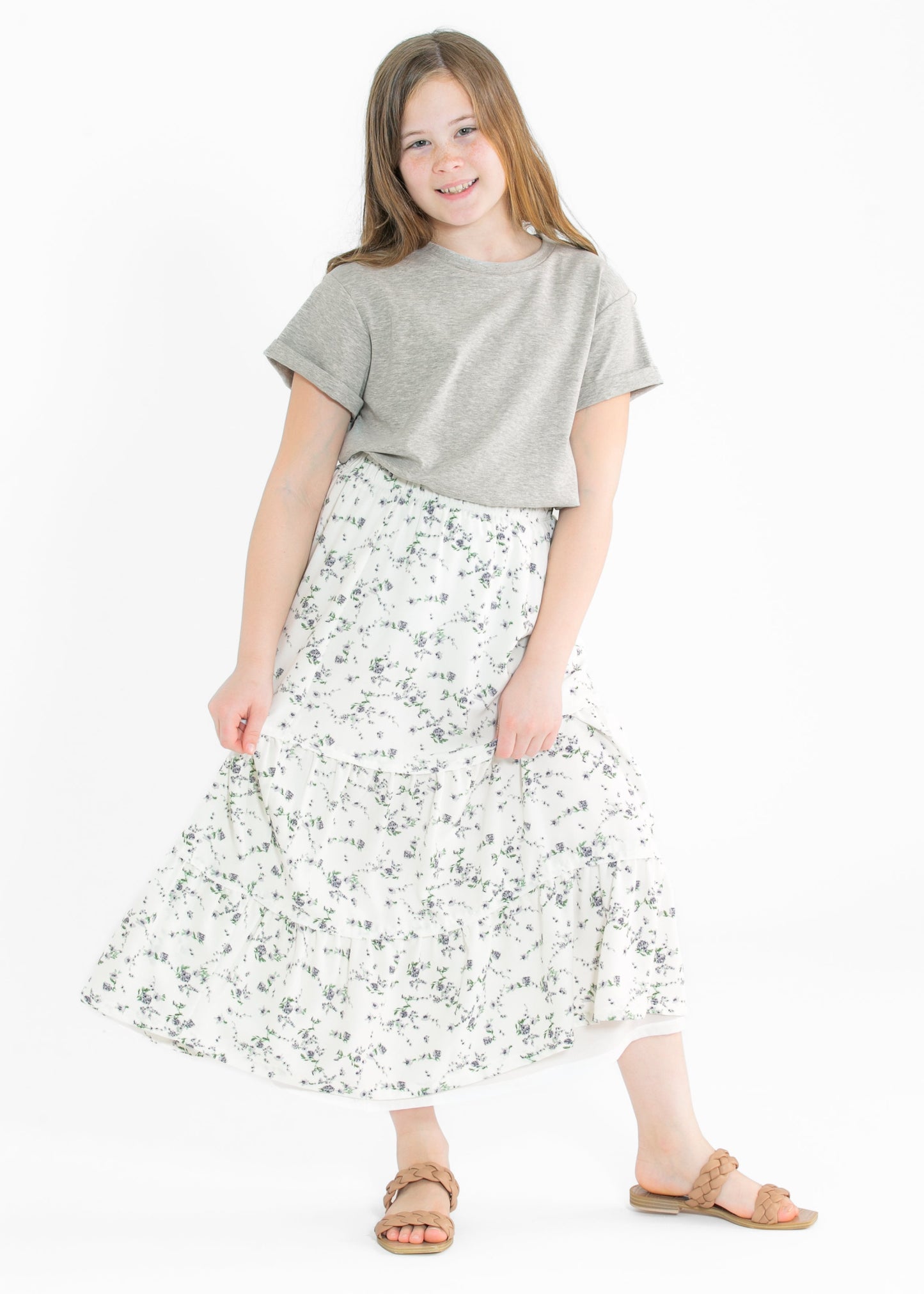 Girl's Lou Lou Tiered Peasant Skirt - FINAL SALE
