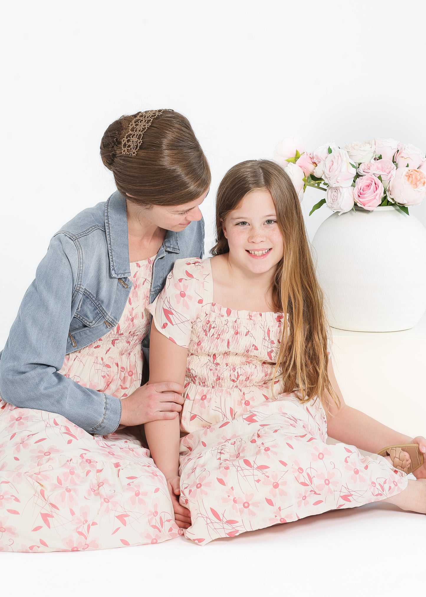 Girl's Summer Cap Sleeve Midi Dress - FINAL SALE
