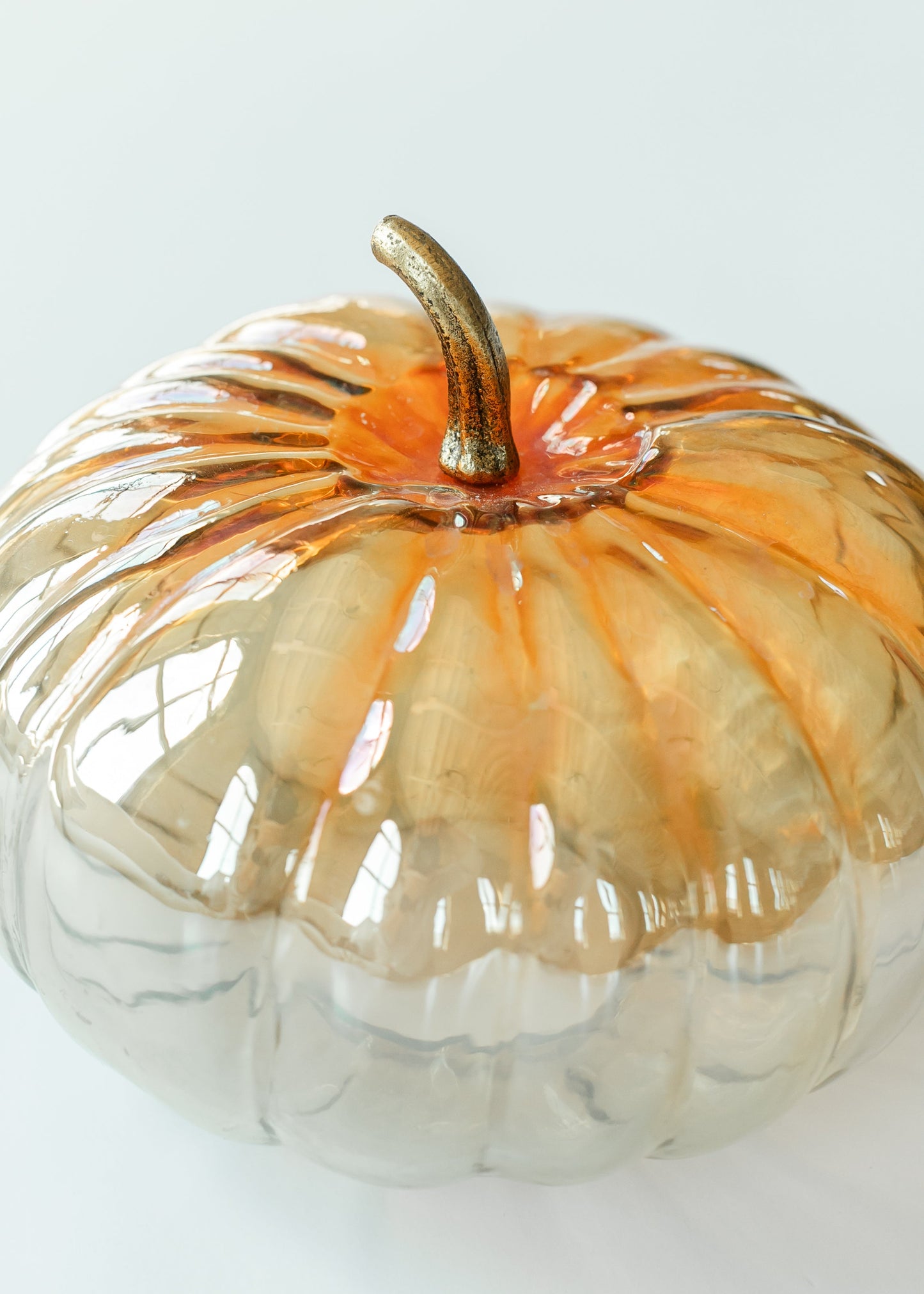 Large Glass Pumpkin Decor - FINAL SALE