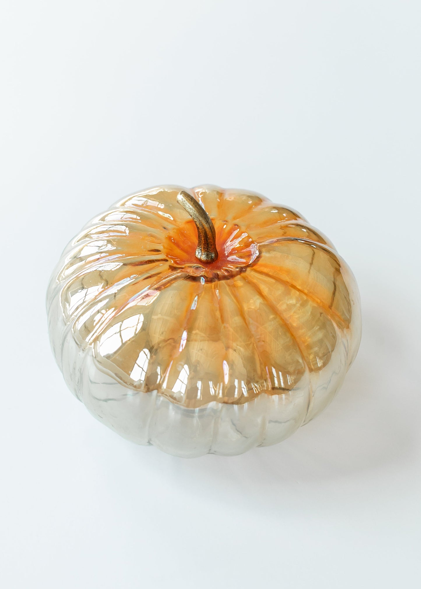 Large Glass Pumpkin Decor - FINAL SALE