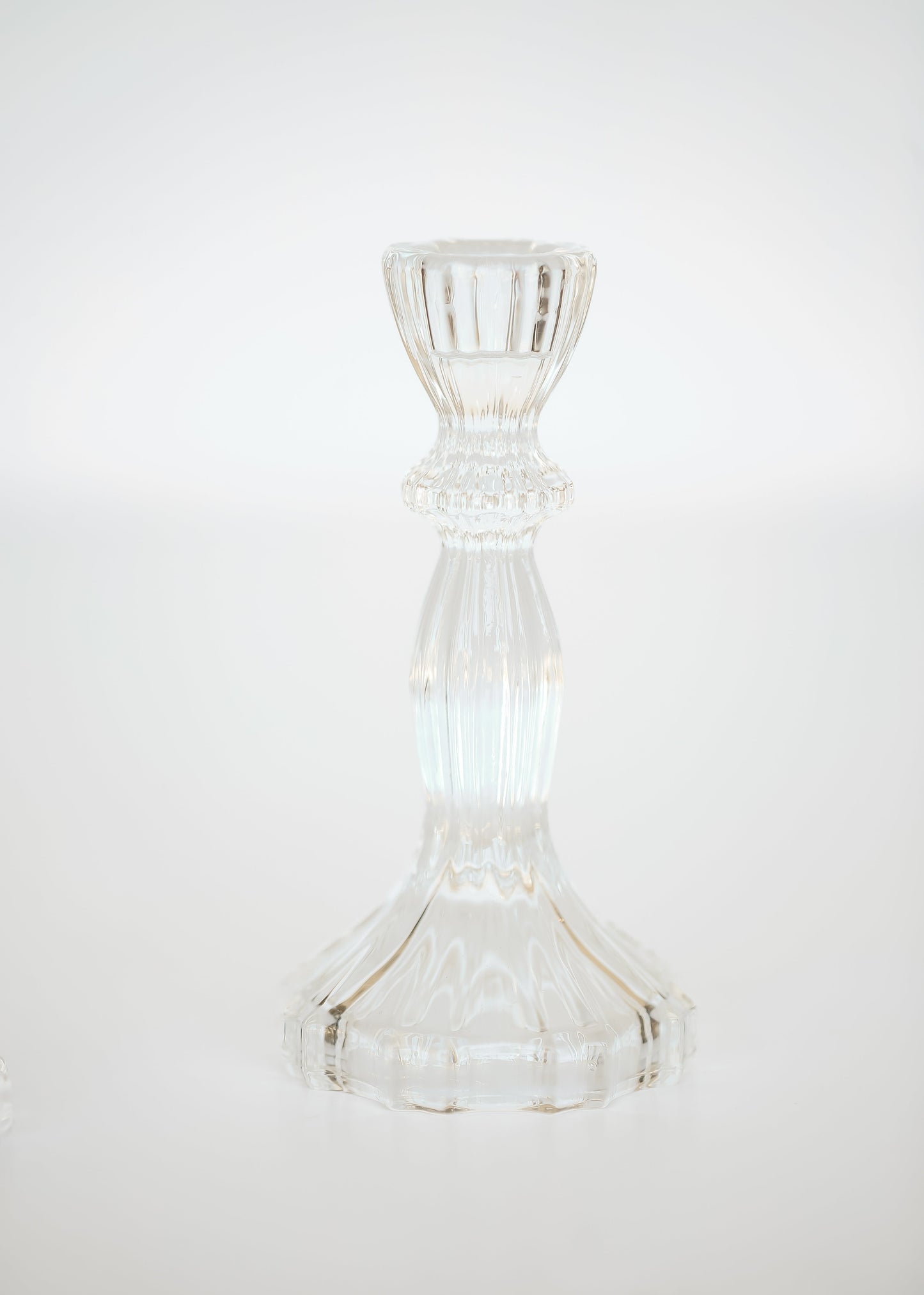 Glass Taper Candlestick Holder - FINAL SALE