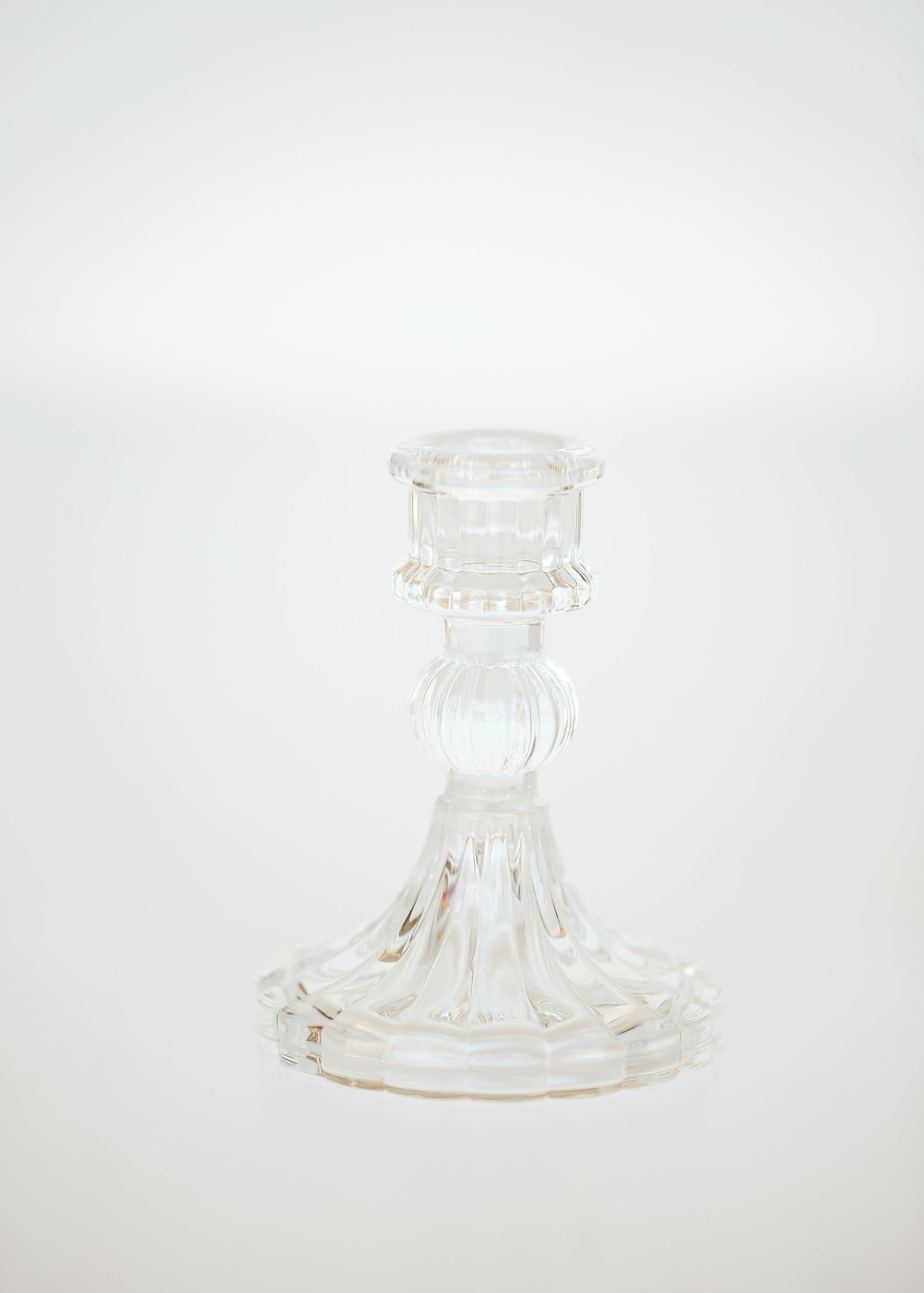 Glass Taper Candlestick Holder - FINAL SALE