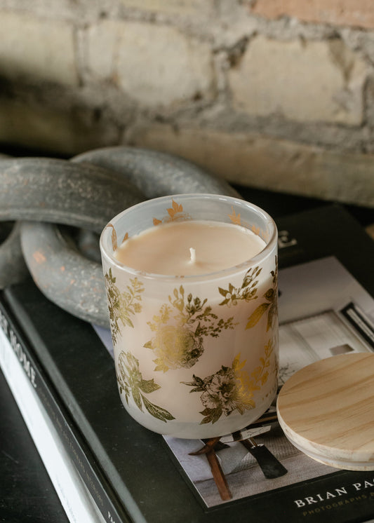 Gold Delft 12oz Candle