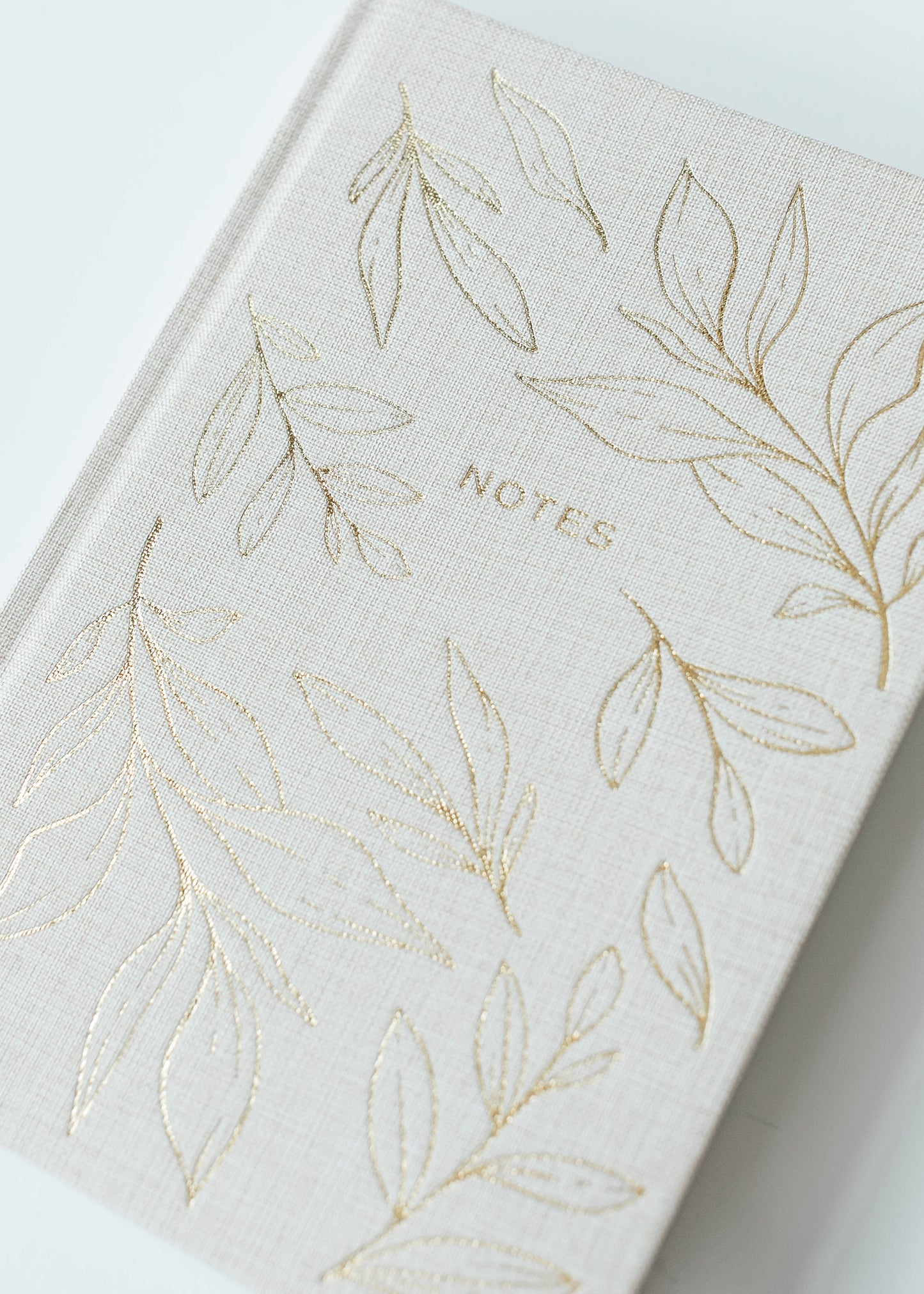 Gold Leaves Notes Journal