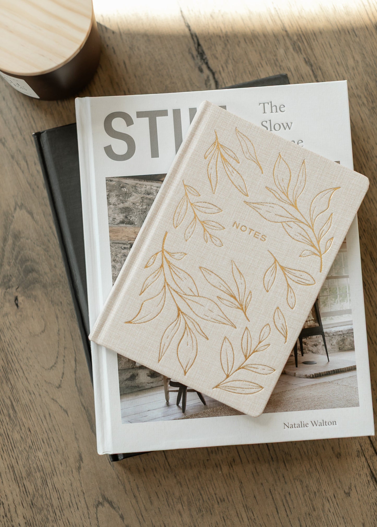 Gold Leaves Notes Journal