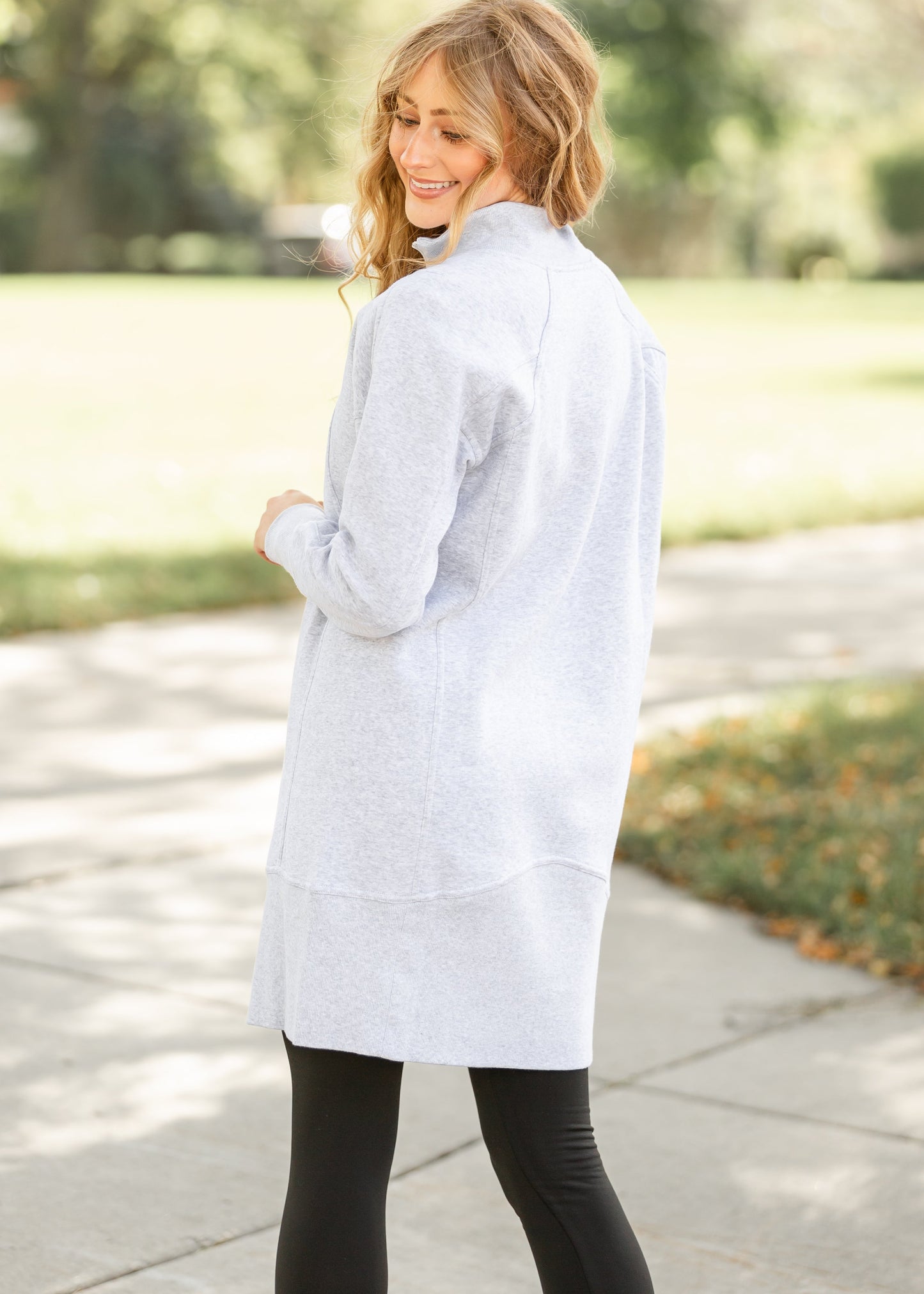 Half Zip Pullover Sweatshirt Dress
