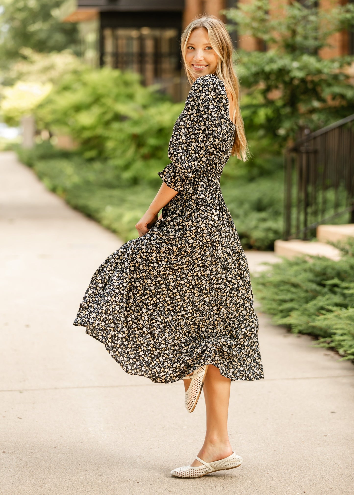 Harlow 3/4 Sleeve Dress - FINAL SALE