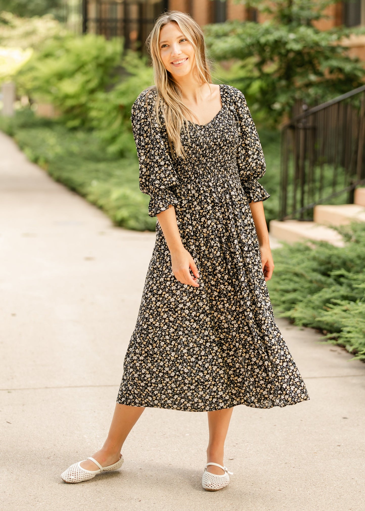 Harlow 3/4 Sleeve Dress - FINAL SALE