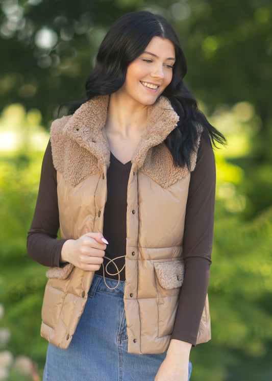 Heartloom® Alex Sherpa Puffer Vest - FINAL SALE
