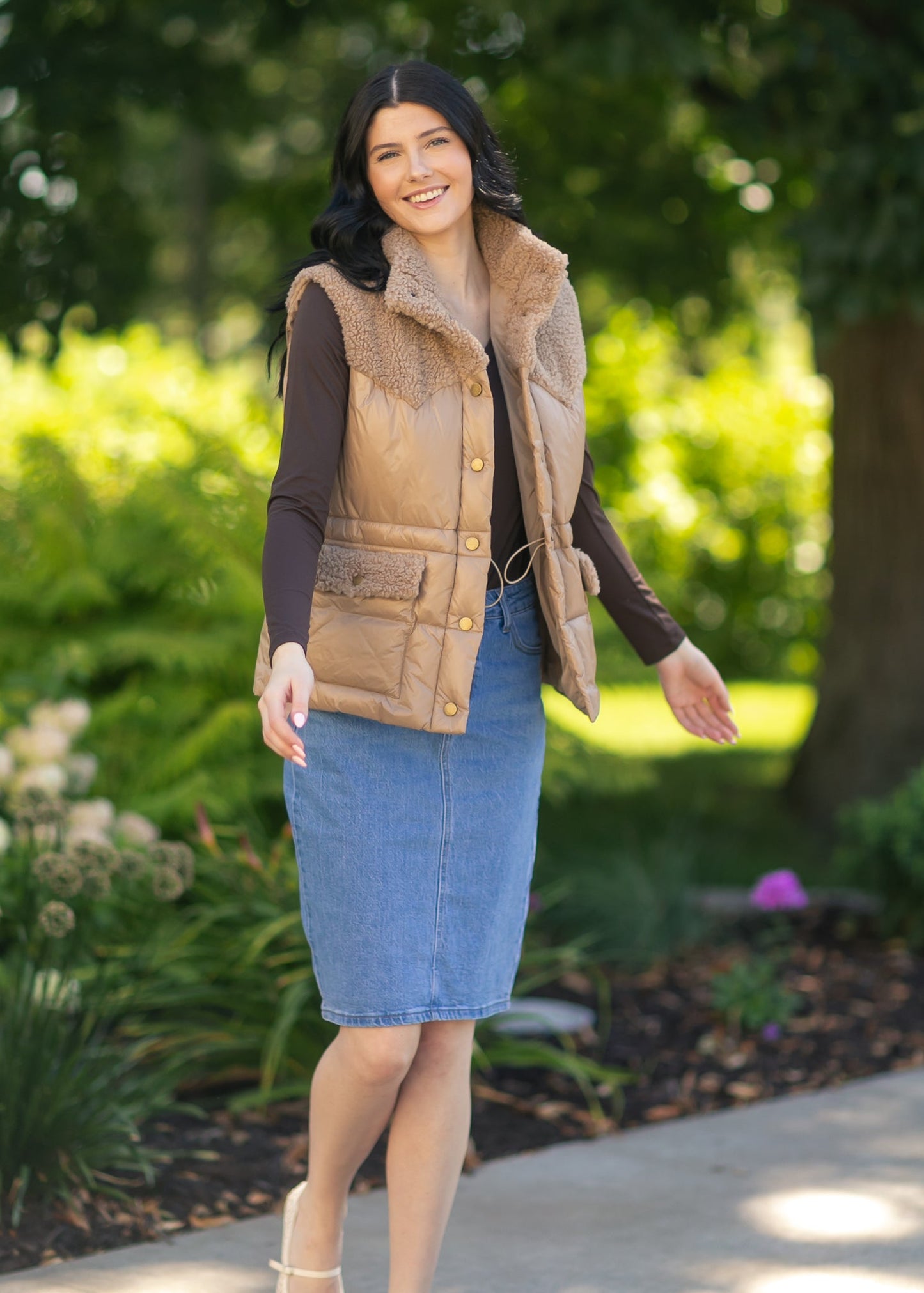 Heartloom® Alex Sherpa Puffer Vest - FINAL SALE