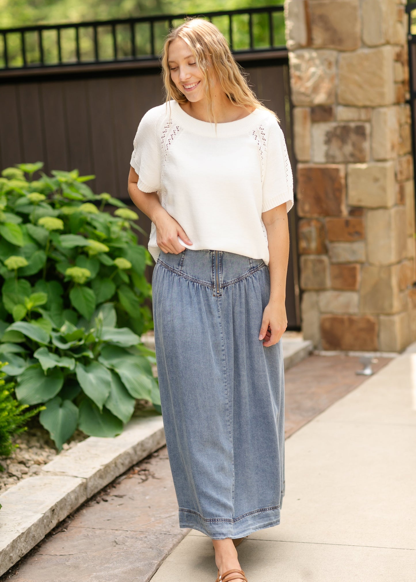 Heartloom® Amela Denim Maxi Skirt - FINAL SALE