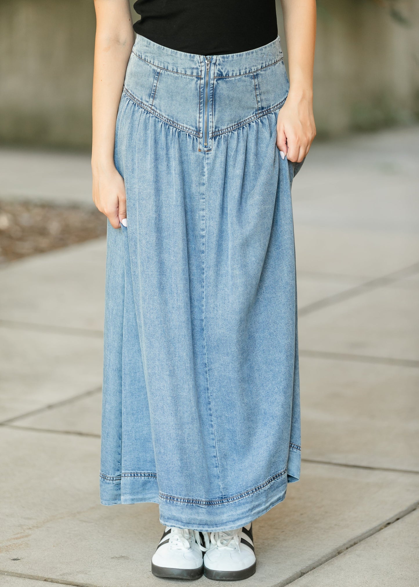 Heartloom® Amela Denim Maxi Skirt - FINAL SALE